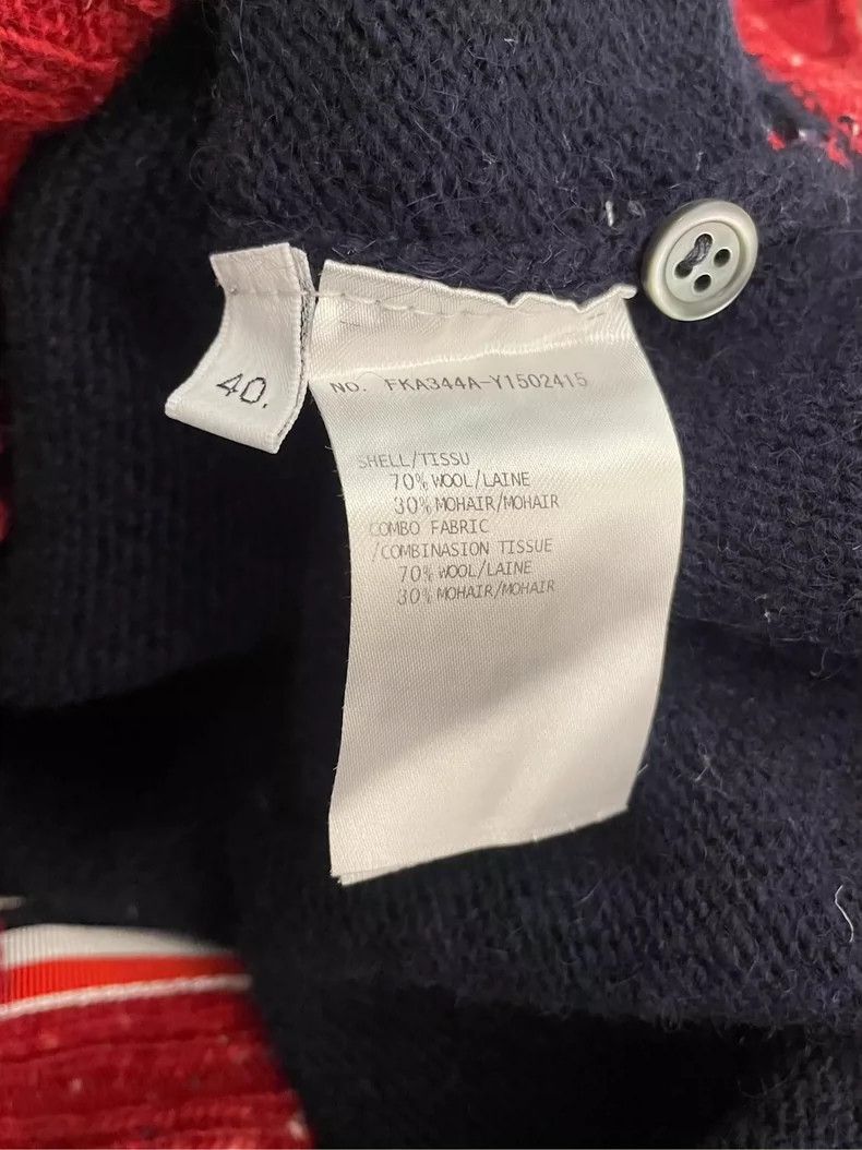 Thom Browne Thom Browne Blue and red wool round collar sweater Size S / US 4 / IT 40 - 6 Thumbnail