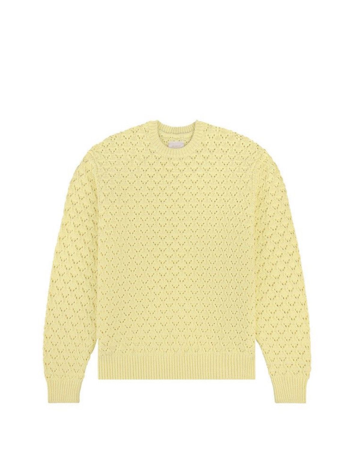 Aime Leon Dore Aime Leon Dore eyelet knit crewneck sweater Yellow Pear Size US XL / EU 56 / 4 - 1 Thumbnail