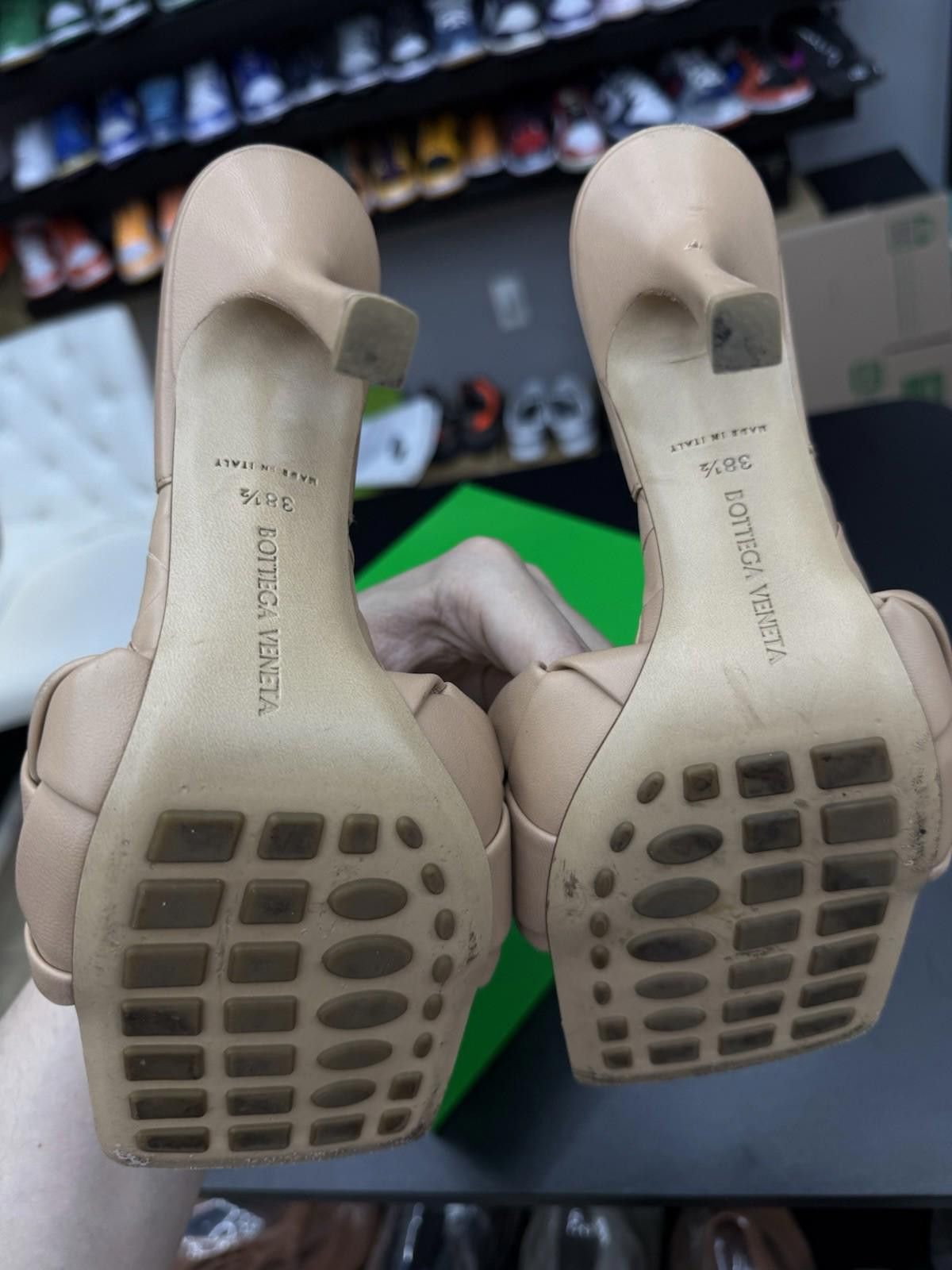 Bottega Veneta Bottega Veneta Womens Lido Leather Woven Sandals 38.5 $1270 Size US 8.5 / IT 38.5 - 7 Thumbnail
