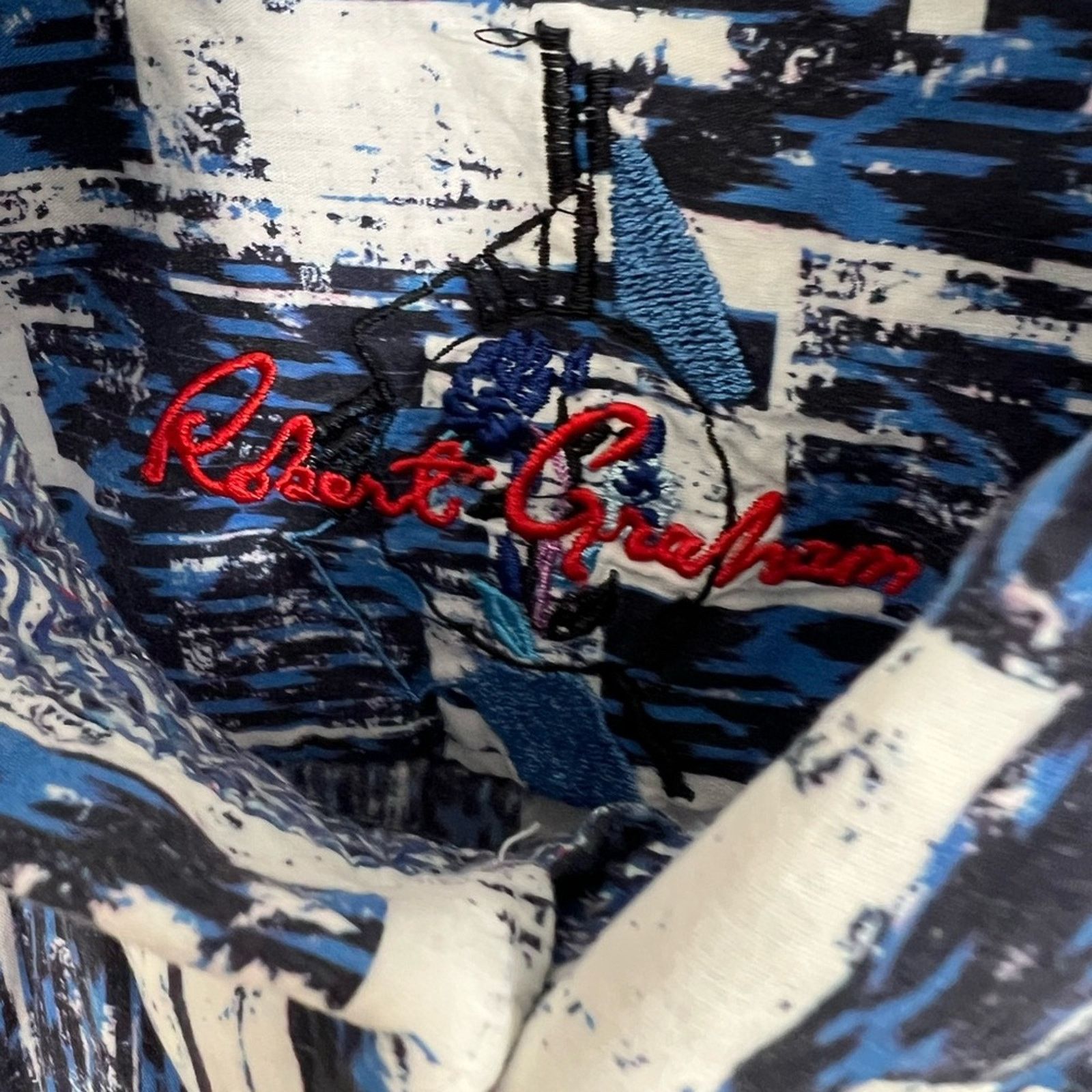 Robert Graham Robert Graham LAVETA Short Sleeve Large $178 Classic Fit Size US M / EU 48-50 / 2 - 4 Thumbnail