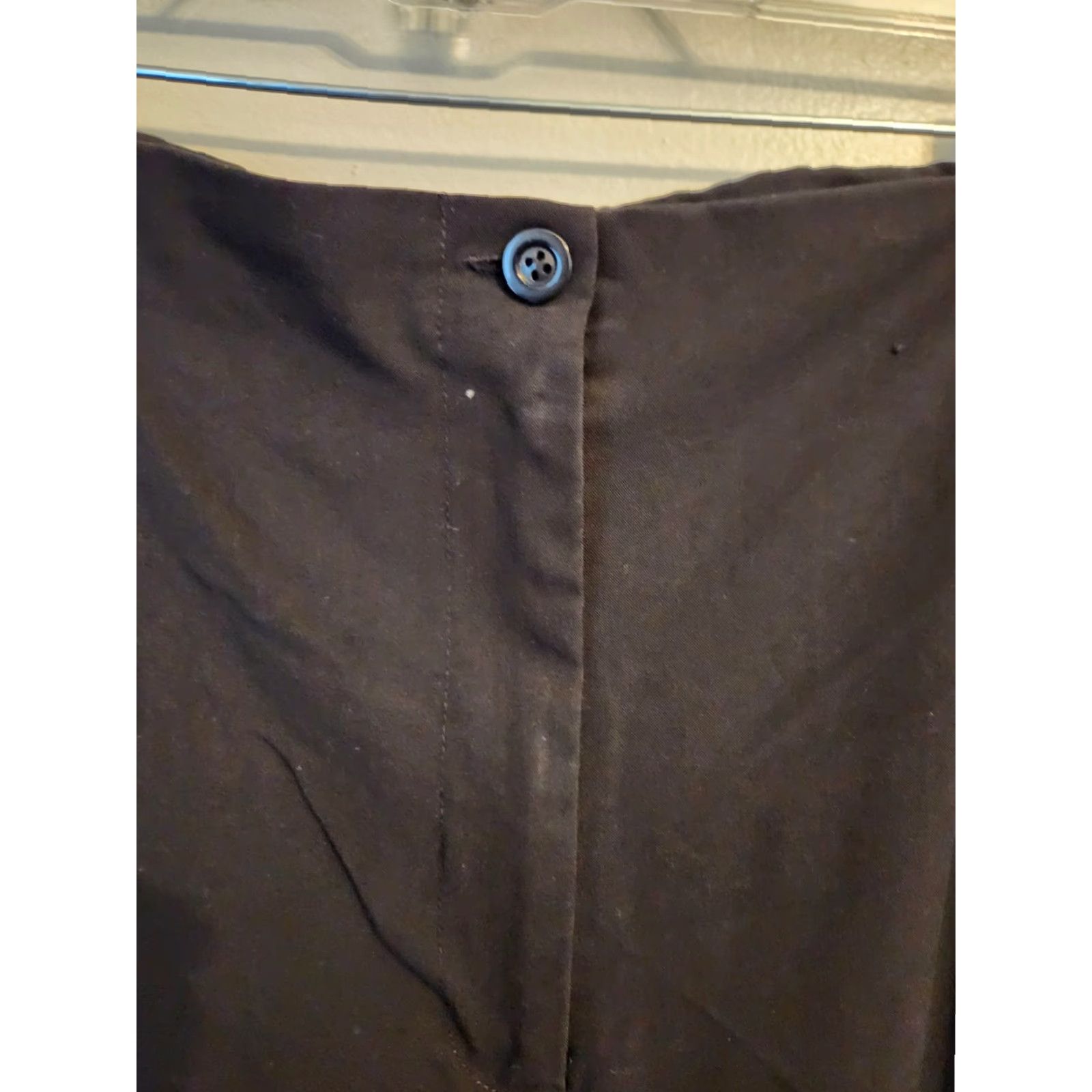 Avenue Avenue Dress Pants Solid Black Elastic Waist 30W Plus XS? 4X? Wait no. Size 30" / US 8 / IT 44 - 2 Thumbnail