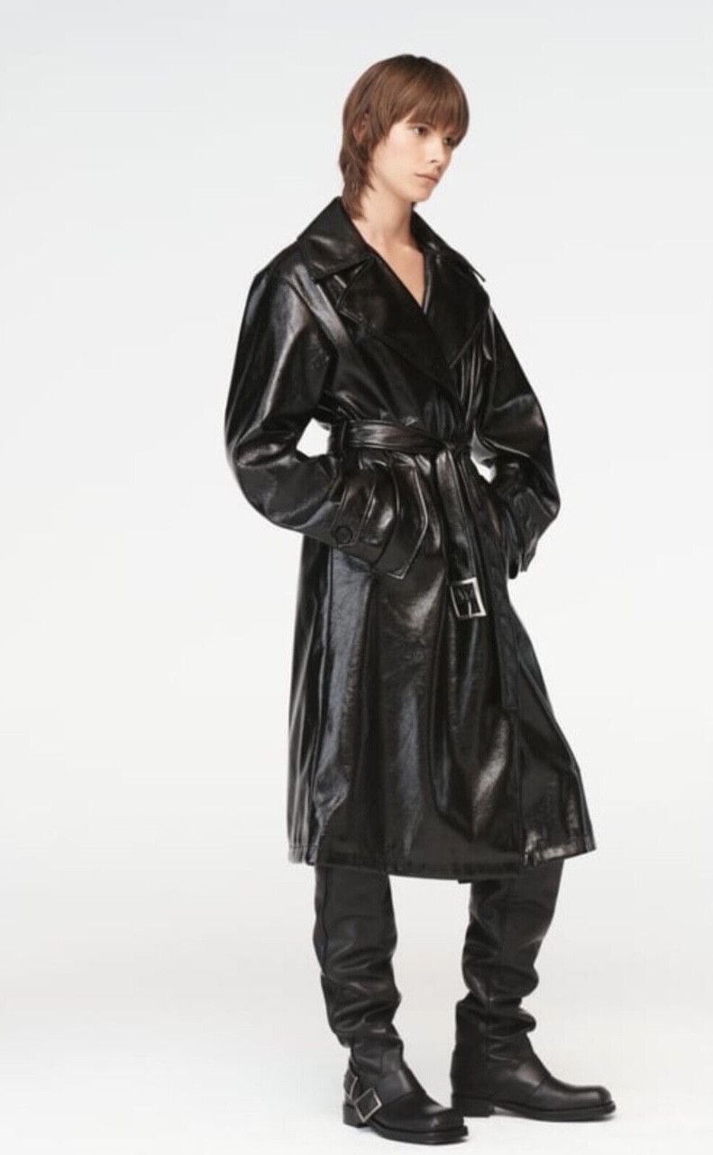 Zara Zara belted trench coat Steven Miesel BNWT BLACK Size US XS / EU 42 / 0 - 2 Thumbnail