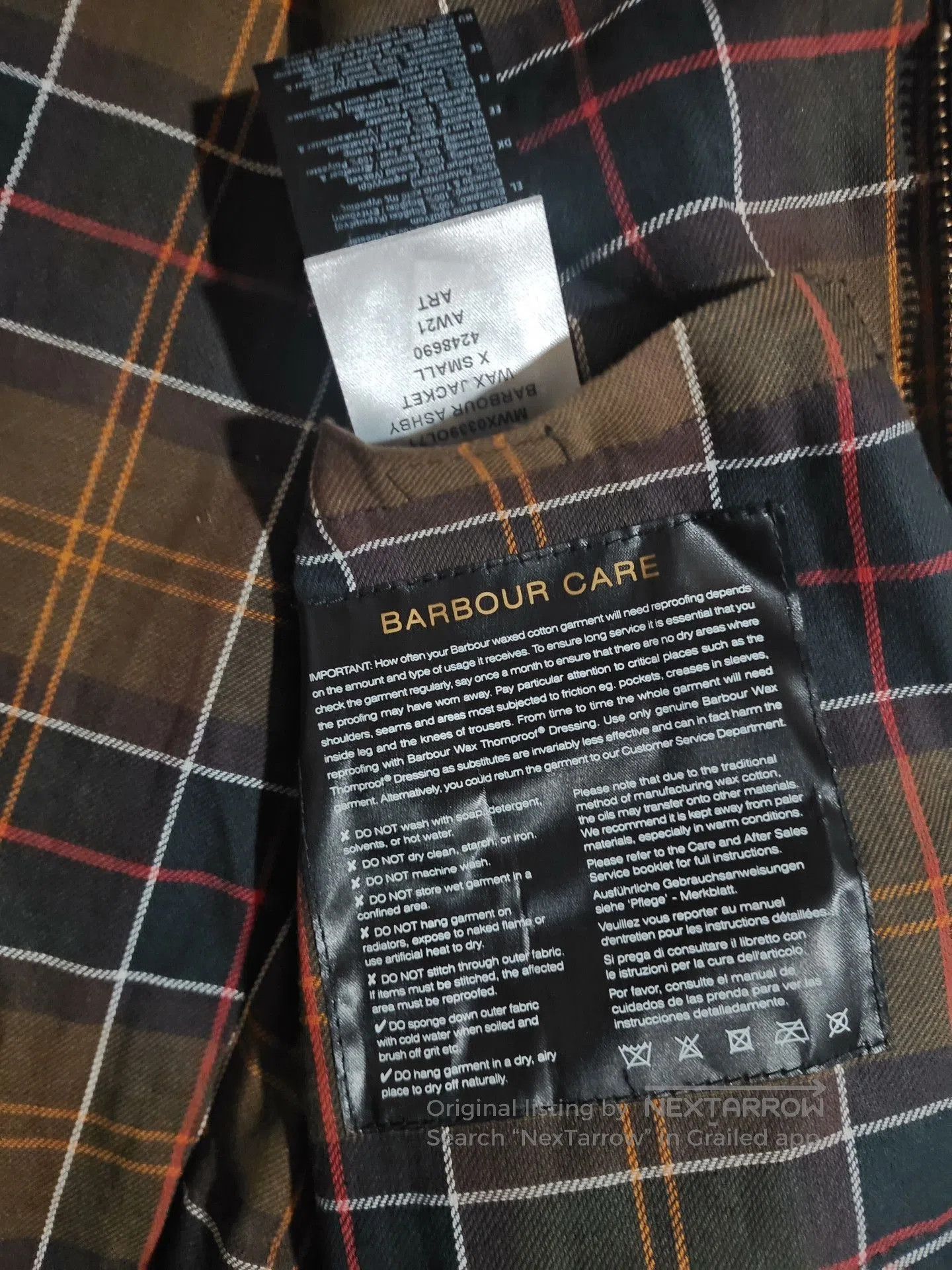 Barbour Barbour Ashby Waxed Jacket. Size US XS / EU 42 / 0 - 5 Thumbnail