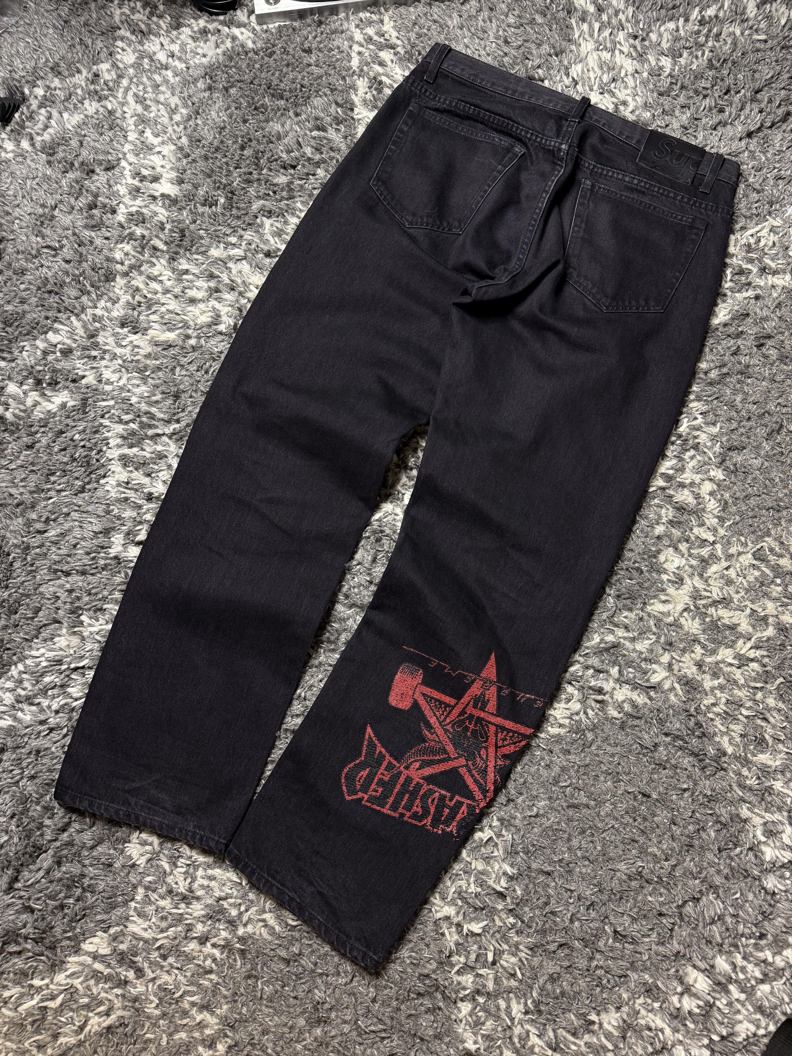 Supreme × Thrasher Supreme x Thrasher regular jeans Size US 32 / EU 48 - 3 Thumbnail