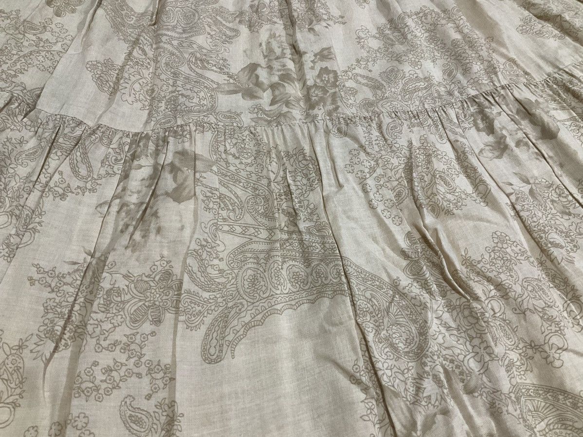If Six Was Nine × Japanese Brand × Le Grande Bleu (L.G.B.) 🔥Y2K Archived G.O.A Boho Skirt Flared Paisley Floral Size 32" / US 10 / IT 46 - 6 Thumbnail
