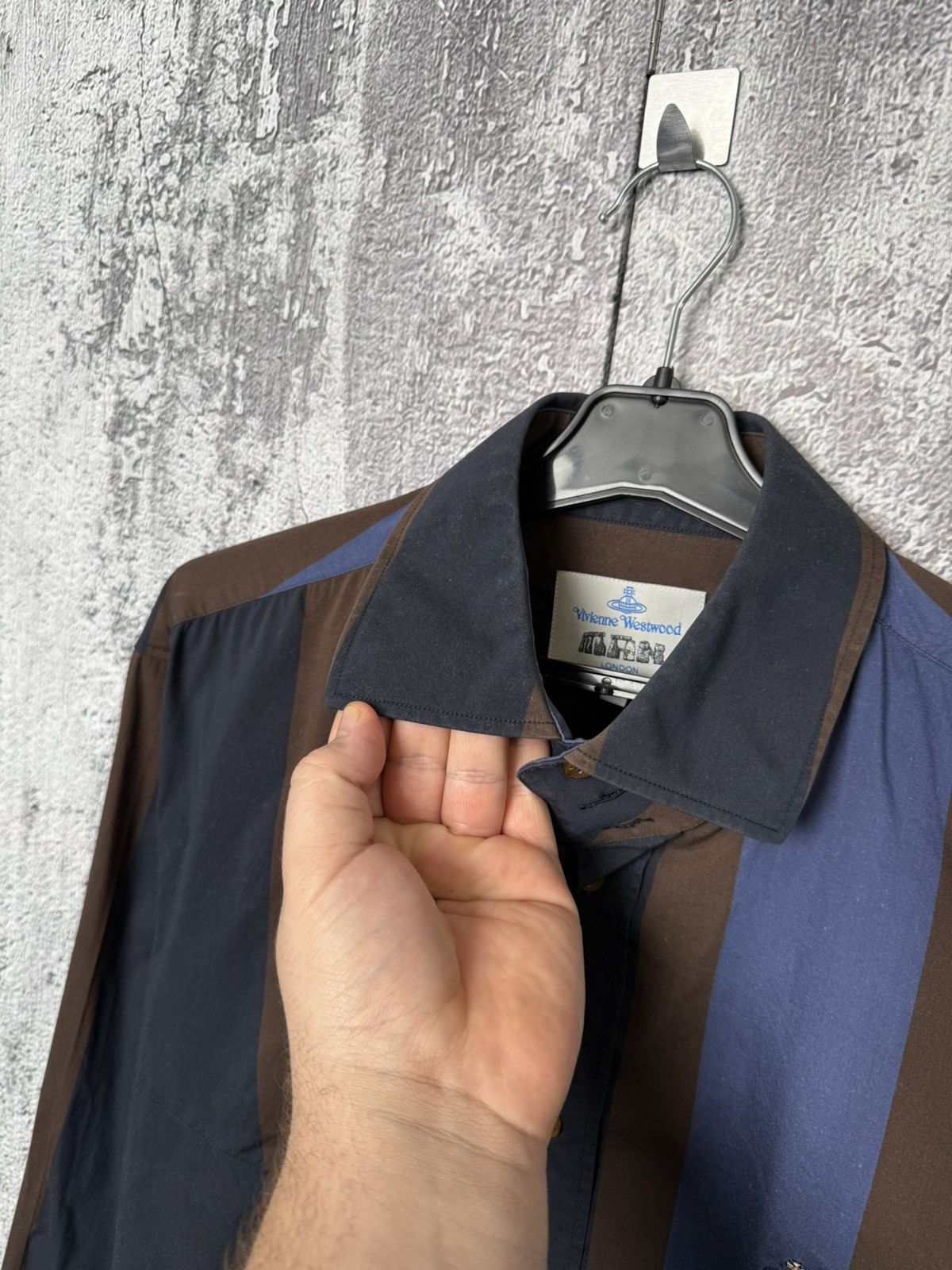 Vivienne Westwood Vintage Vivienne Westwood Striped Button Long Sleeve Shirt Size US L / EU 52-54 / 3 - 7 Thumbnail