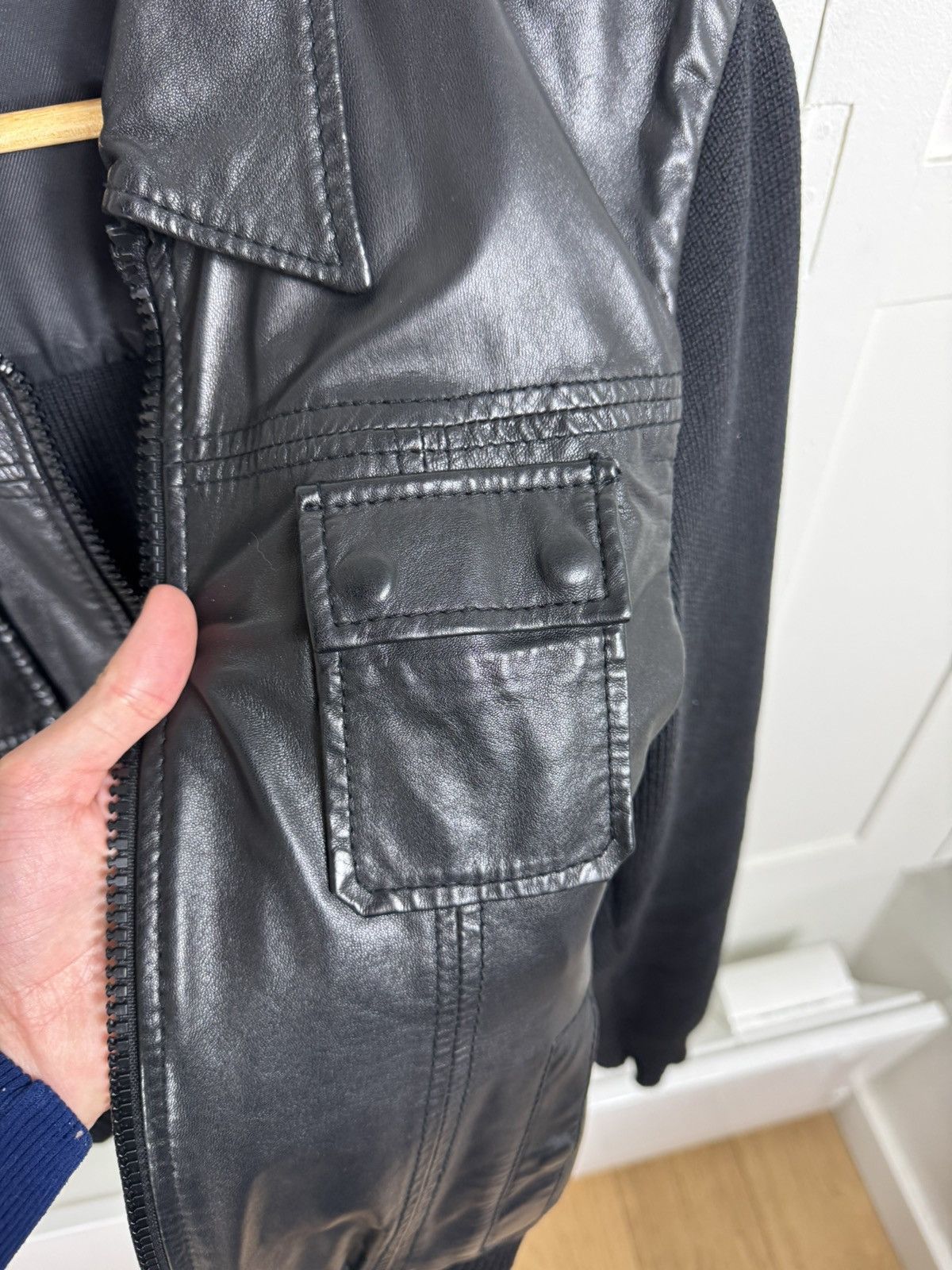 Dior × Hedi Slimane Dior Hedi Slimane FW05 Wool Leather Jacket Size US M / EU 48-50 / 2 - 11 Thumbnail