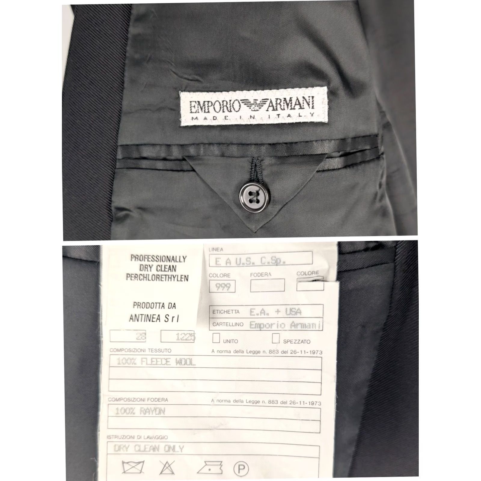 Giorgio Armani Giorgio Armani Tuxedo Jacket Shawl Lapel Size 52 Black Men Formal Suit Jacket 42 Chest Regular Length Italy Emporio Size 42R - 4 Thumbnail