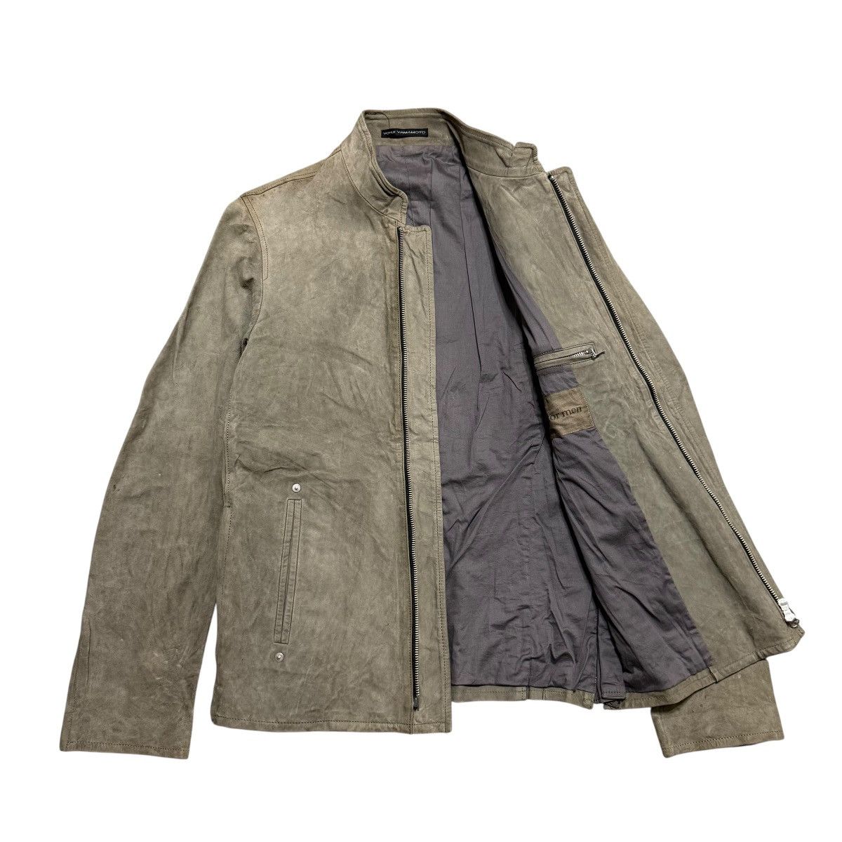 Y's for Men Vtg Yohji Yamamoto Y’s For Men Suede Kangaroo Leather Jacket Size US S / EU 44-46 / 1 - 13 Thumbnail