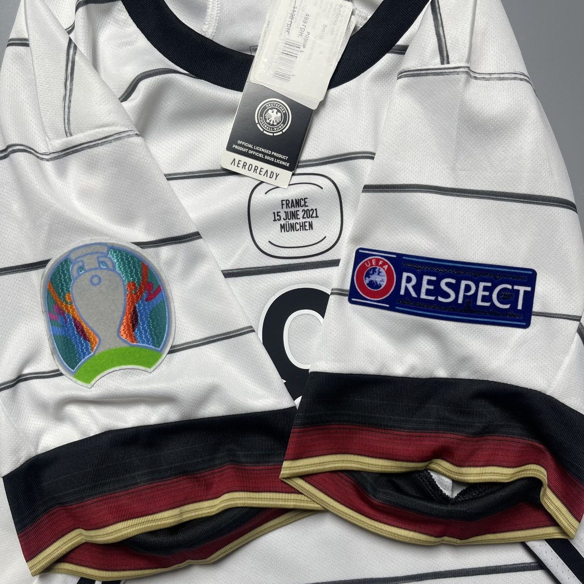 Adidas GERMANY ADIDAS 2020 EURO FOOTBALL HOME JERSEY #8 KROOS Size US L / EU 52-54 / 3 - 8 Thumbnail