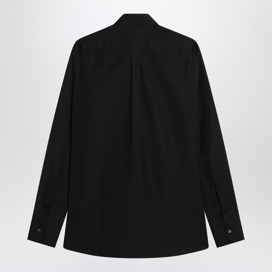 Dolce & Gabbana o1d2blof0226 Cotton Shirt in Black Size US M / EU 48-50 / 2 - 2 Thumbnail