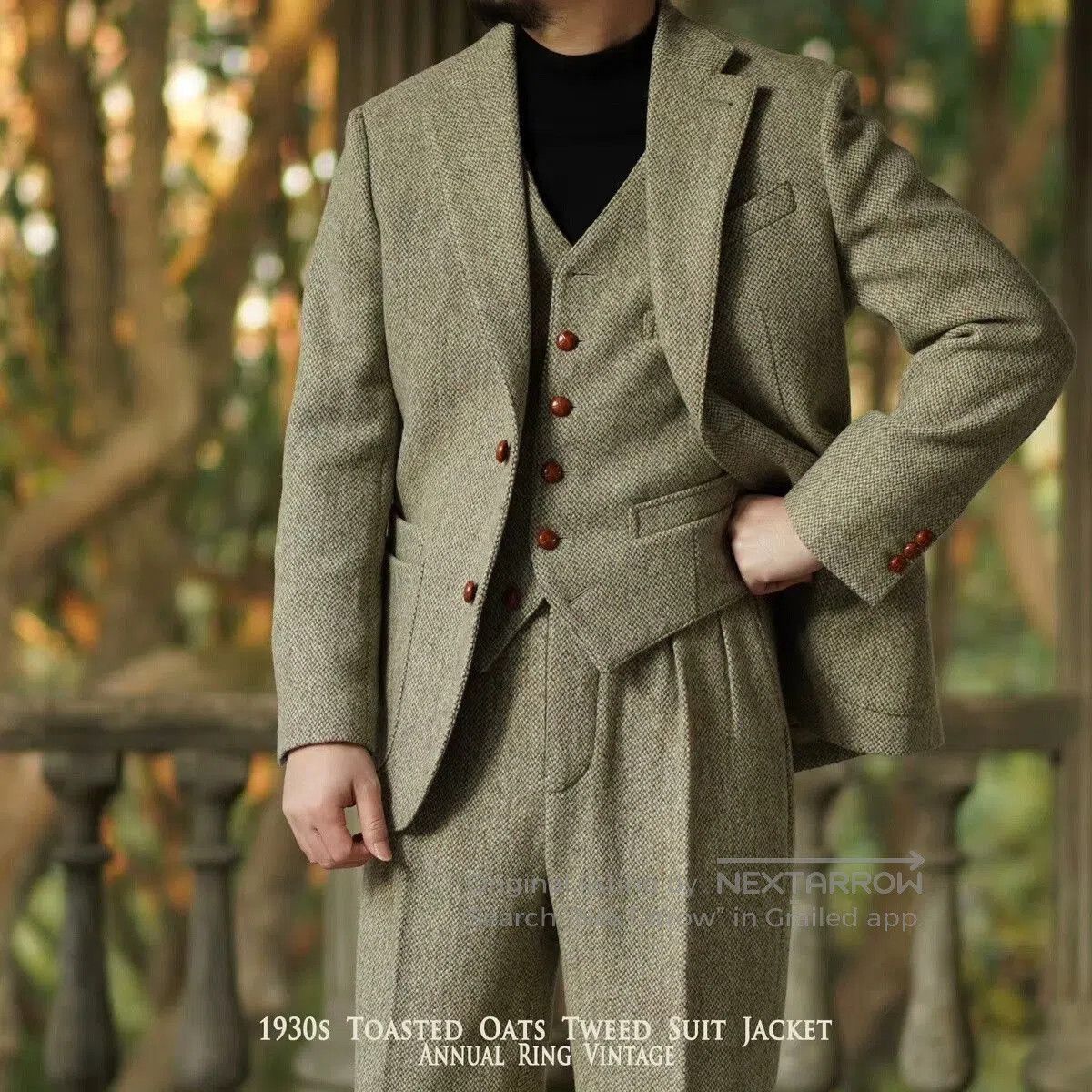 Woolrich Woolen Mills AnnualRing Vintage Tweed Wool Blazer. Size US M / EU 48-50 / 2 - 1 Thumbnail