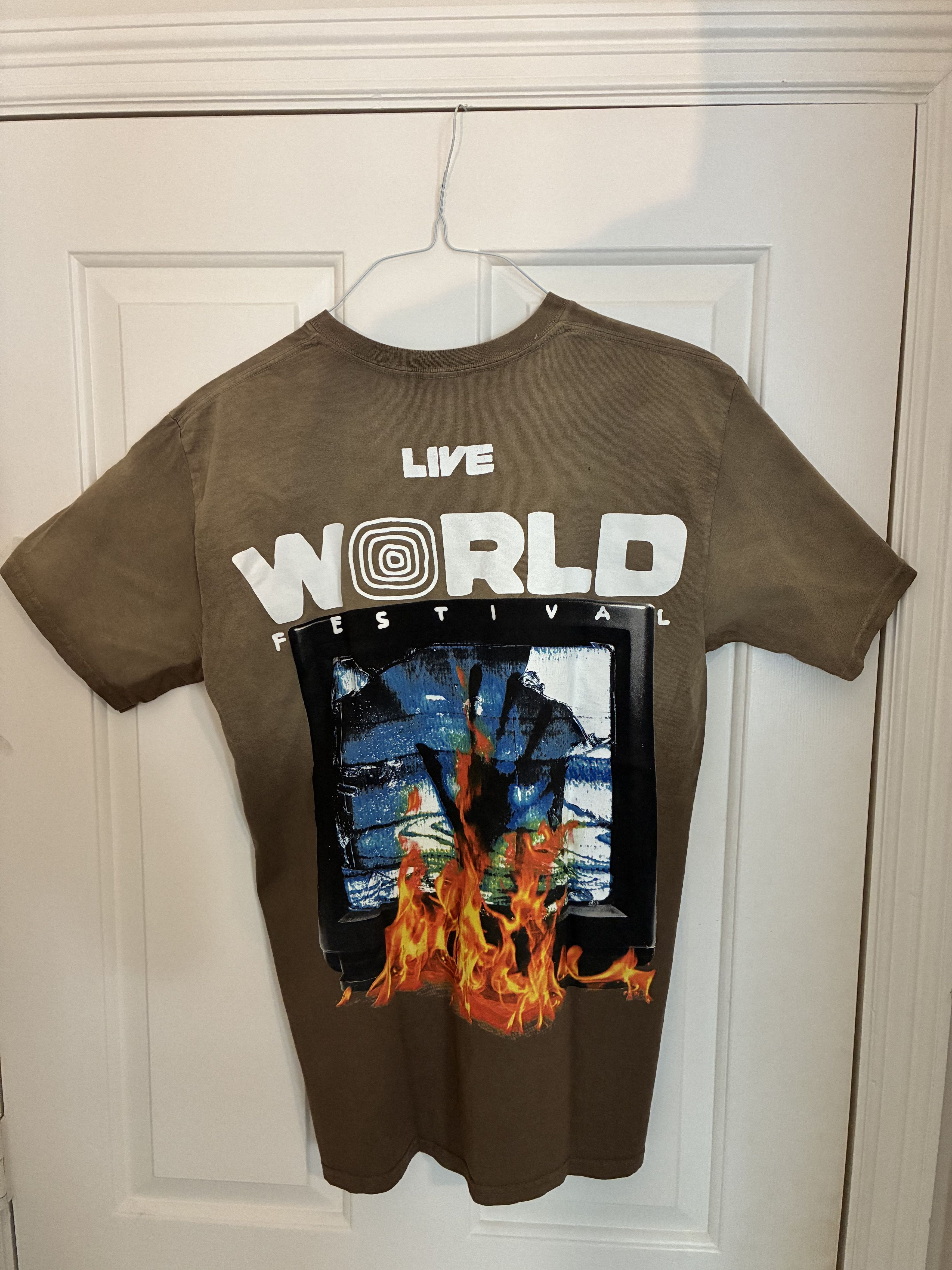 Travis Scott Travis Scott Astroworld Flaming TV Tee Size US S / EU 44-46 / 1 - 2 Thumbnail