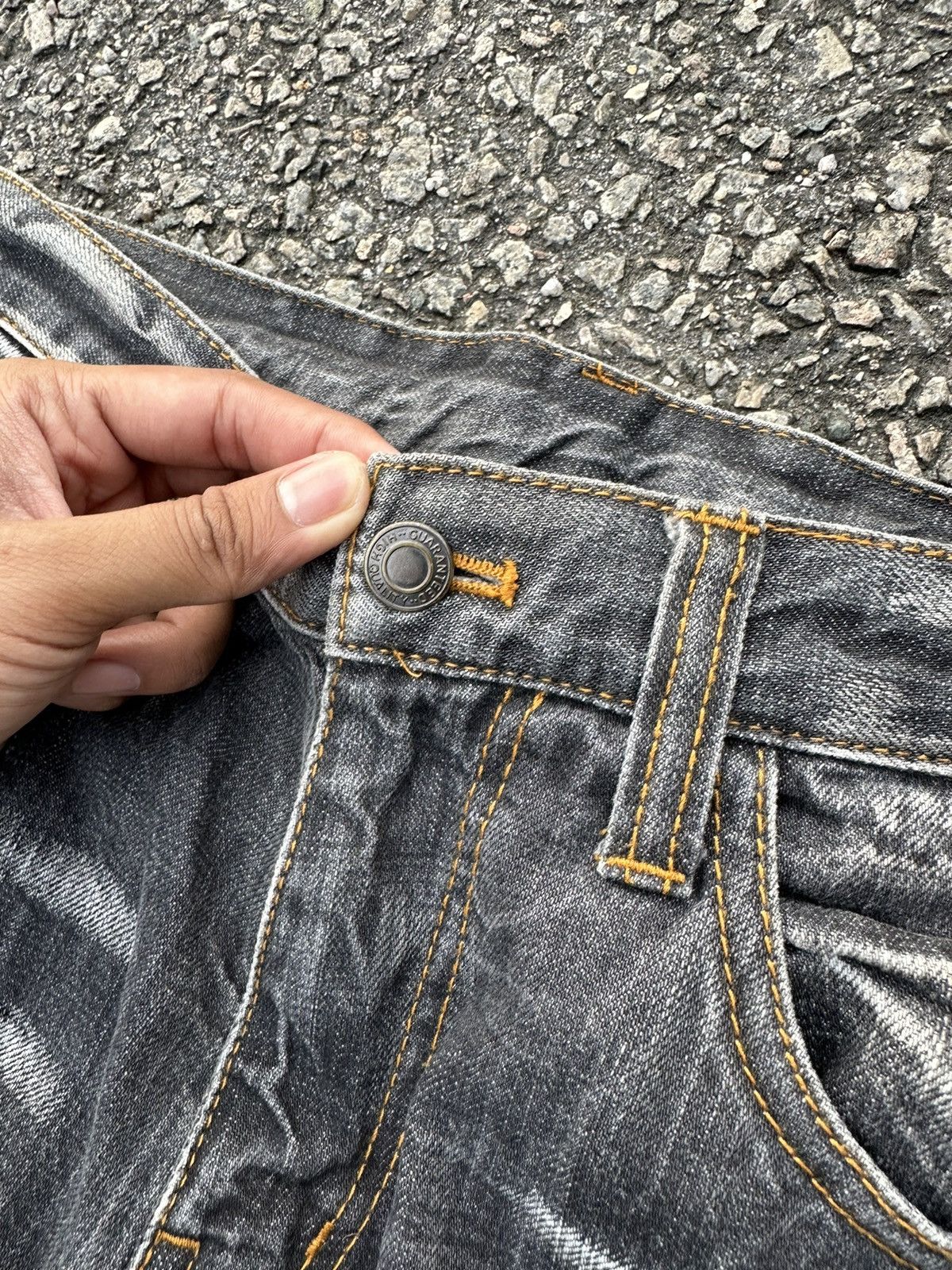 If Six Was Nine DENIM CARGO PANTS VOMANIE FADED VINTAGE Size US 30 / EU 46 - 8 Thumbnail