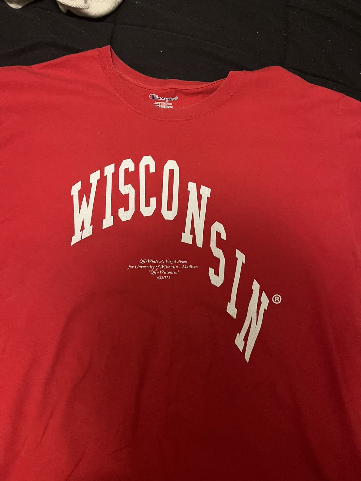 Off-White × Virgil Abloh Wisconsin X Virgil abloh tee Size US XL / EU 56 / 4 - 1 Thumbnail
