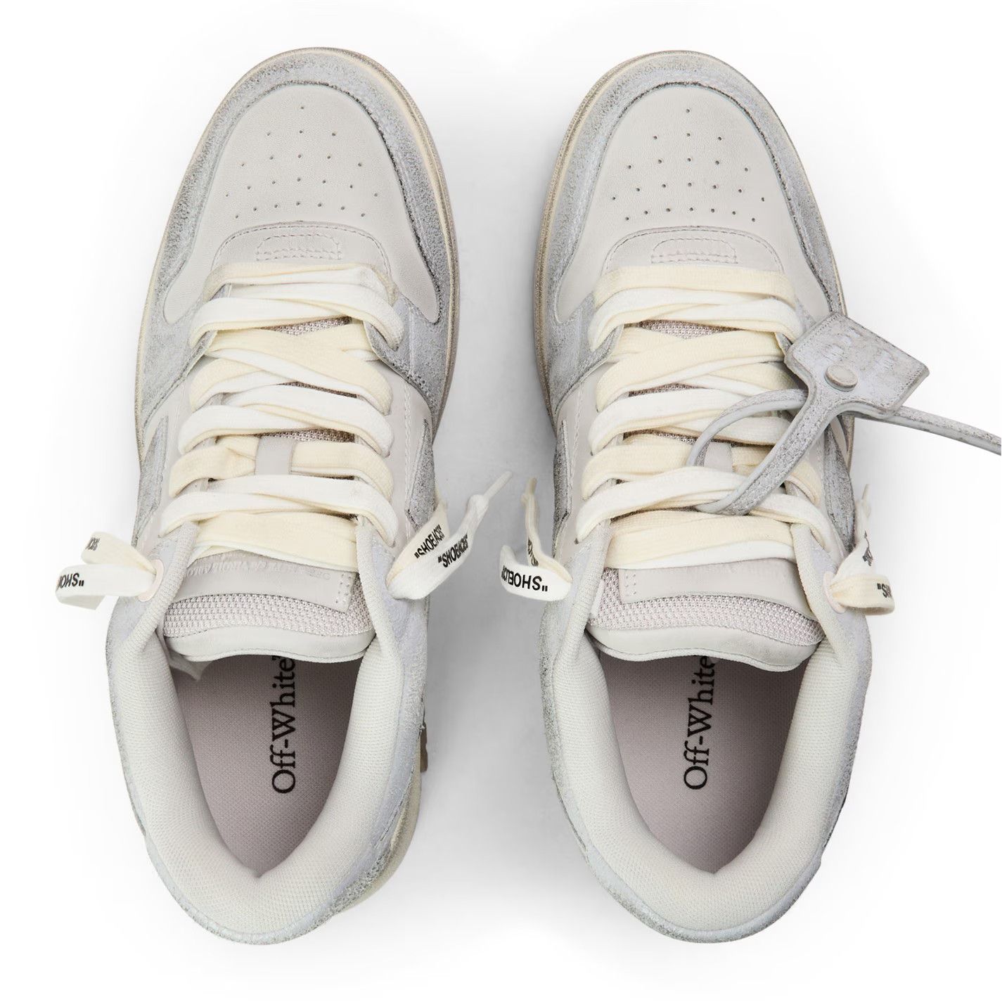 Off-White o1g2r1mq0226 Outofoffice Low-Top Trainers in White/Silver Size US 6 / EU 39 - 3 Thumbnail