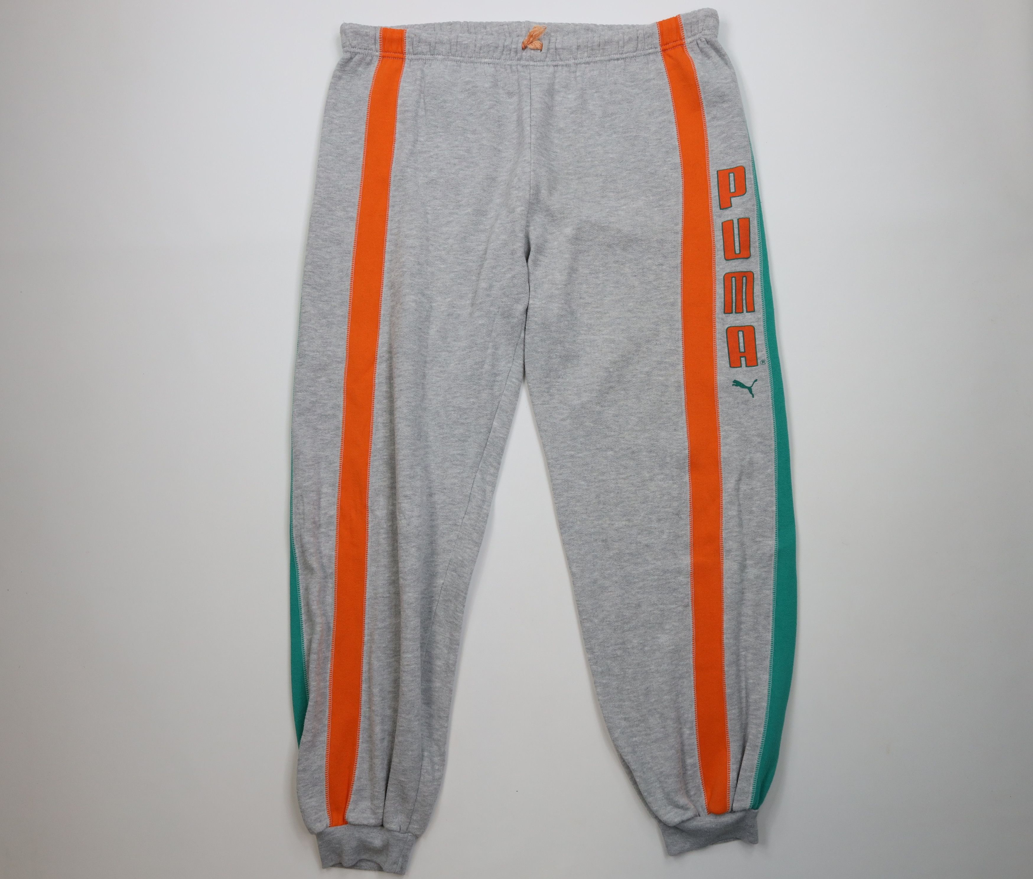 Puma Vintage 80s 90s Puma Triblend Sweatpants Joggers Pants Gray Size US 36 / EU 52 - 1 Thumbnail
