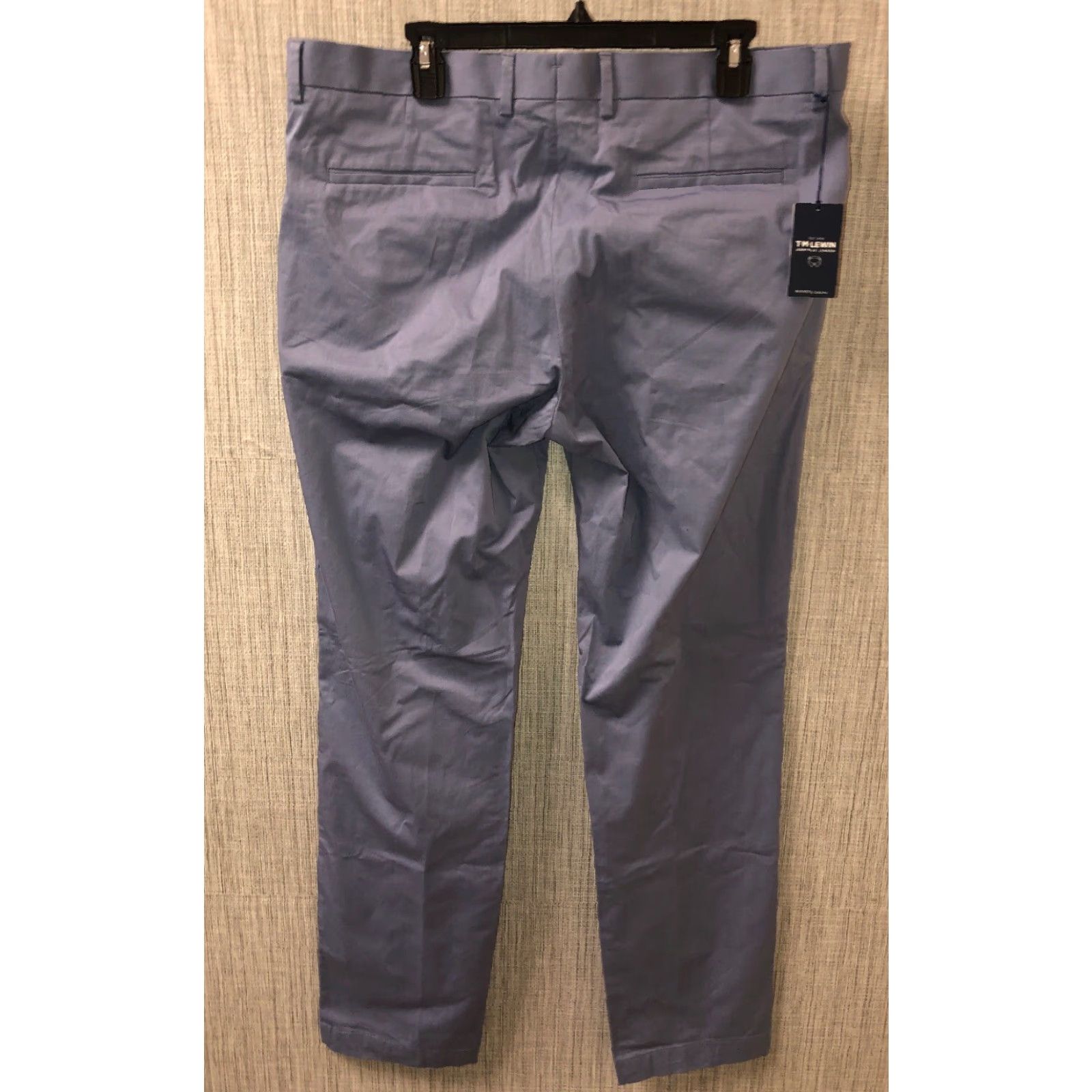 Vintage T.M.Lewin Radcliffe Chino Stone Mens Mid Blue Dress Pants 38L NEW Size US 38 / EU 54 - 4 Thumbnail