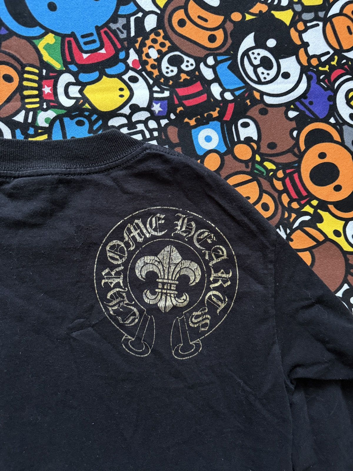 Chrome Hearts Chrome Hearts Gold Multi Dagger Logo Long Sleeve Tee Size US S / EU 44-46 / 1 - 10 Thumbnail