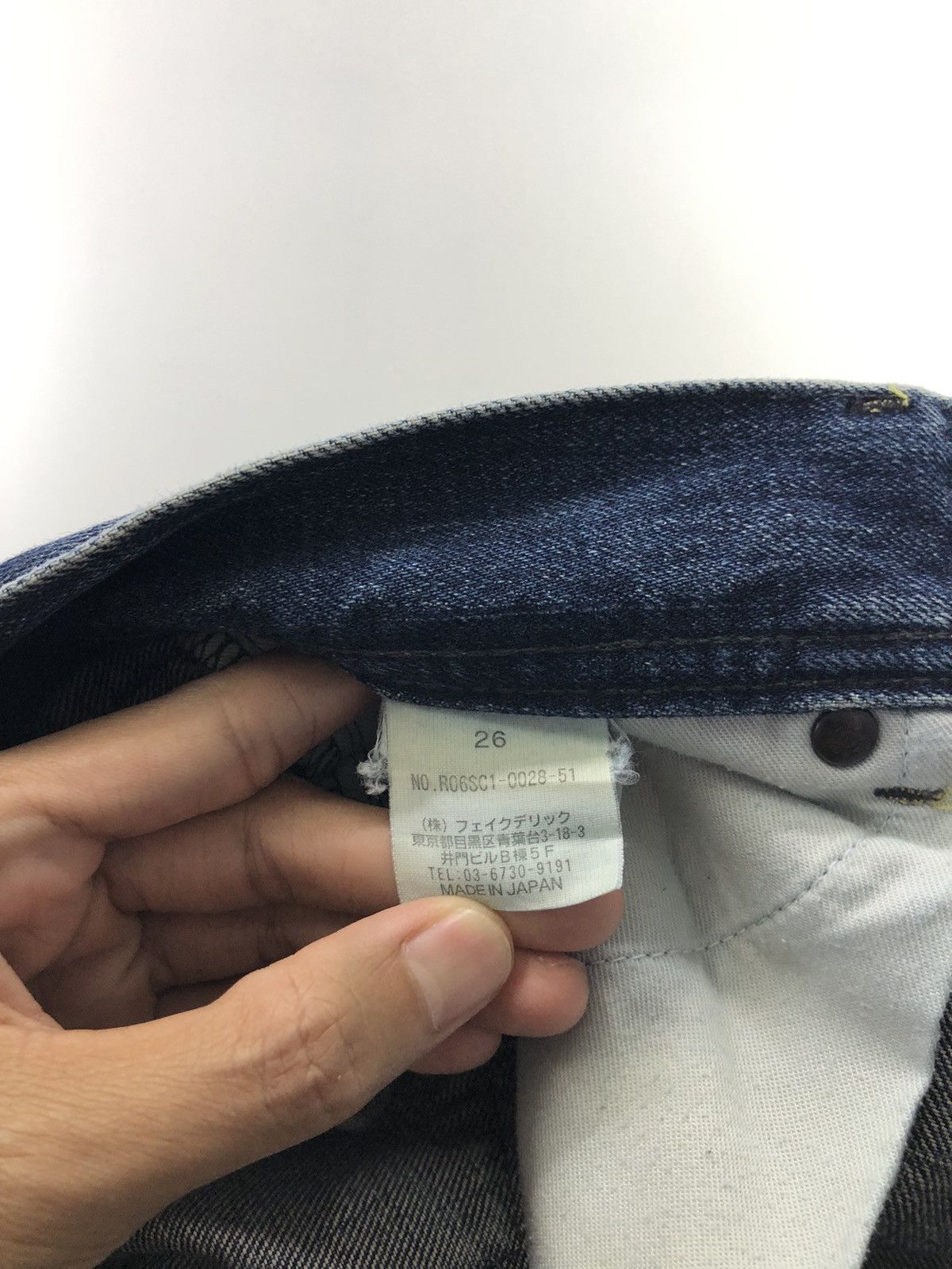 Japanese Brand Rodeo Crowns Low Rise Distressed Faded Blue Jeans Size 28" / US 6 / IT 42 - 22 Thumbnail
