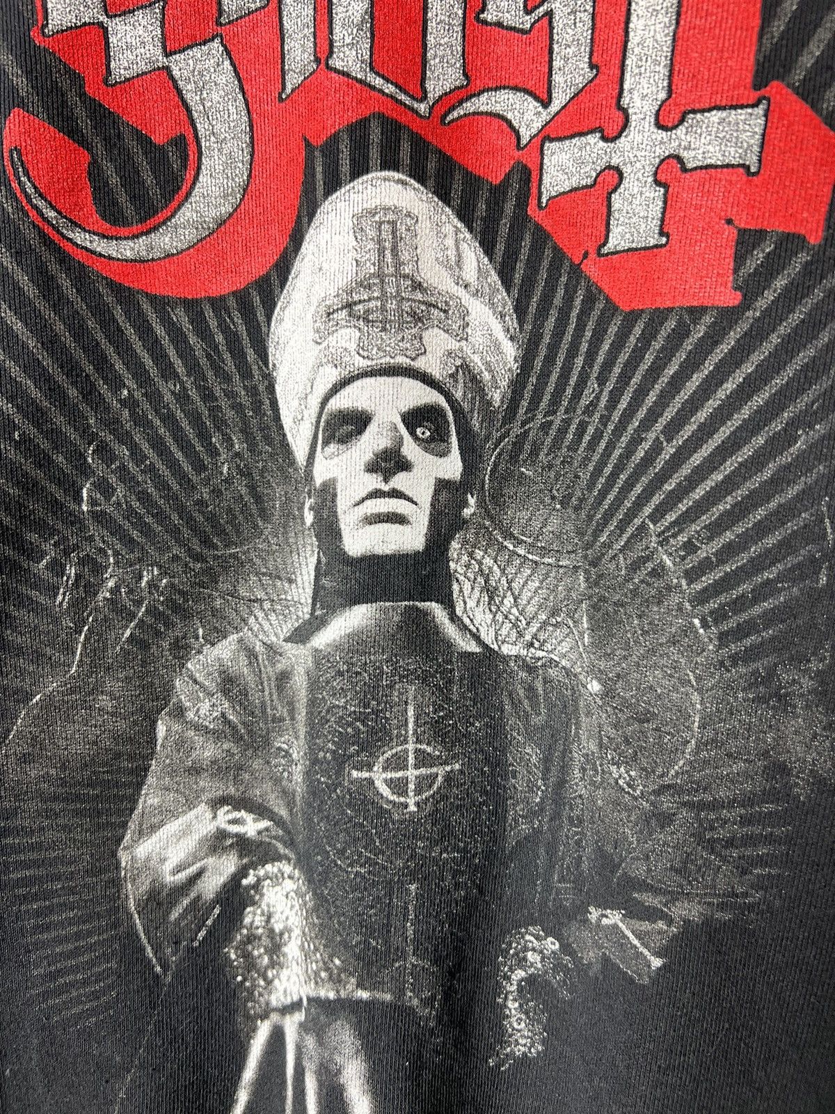 Band Tees Ghost Rare Back Printed Big Logo Zip Up Hoodie Size M Size US M / EU 48-50 / 2 - 4 Thumbnail