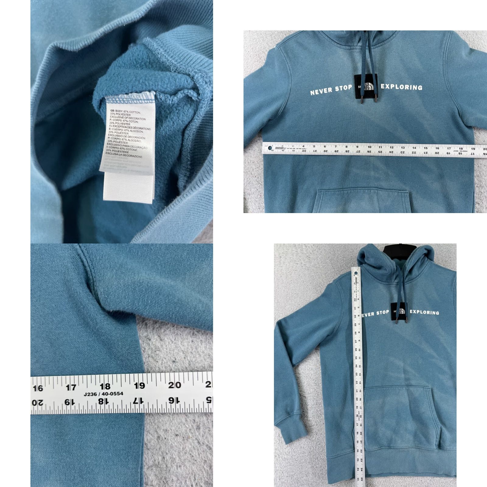 The North Face The North Face Sweater Womens Small Blue Pullover Cotton Blend Long Sleeve Maxi Size S / US 4 / IT 40 - 8 Thumbnail