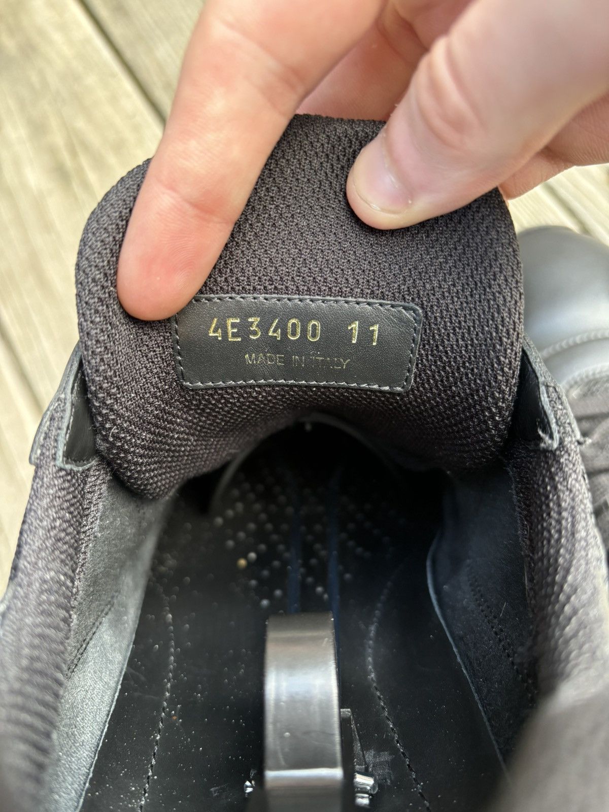 Prada Americas Cup Black Leather Size 12 Size US 12 / EU 45 - 7 Thumbnail
