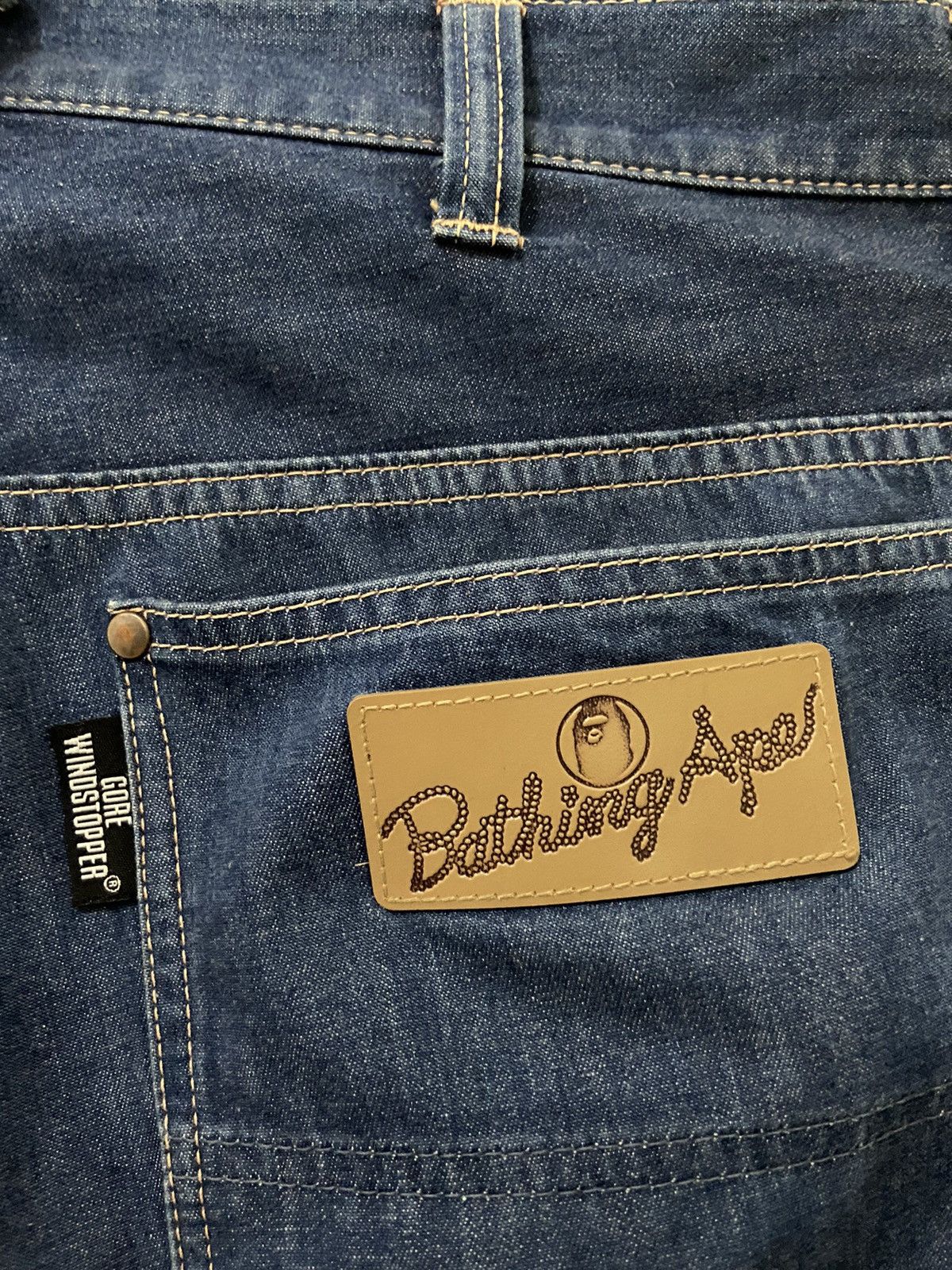 Bape Vintage Windstopper Double Knee Denim Size US 32 / EU 48 - 5 Thumbnail