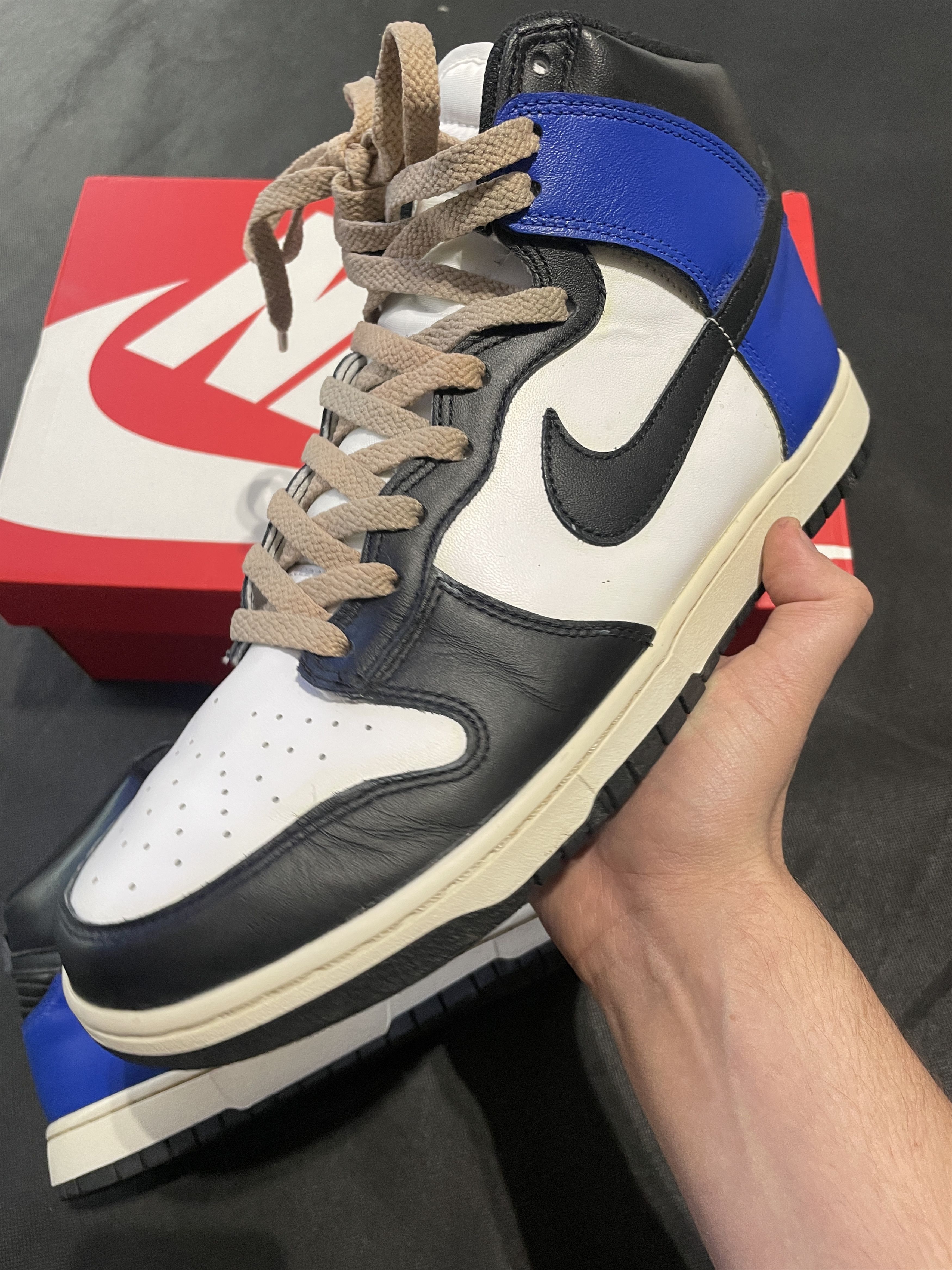 Nike Nike Dunk High Royal Navy EU 46 US 12 Custom Size US 13 / EU 46 - 3 Thumbnail