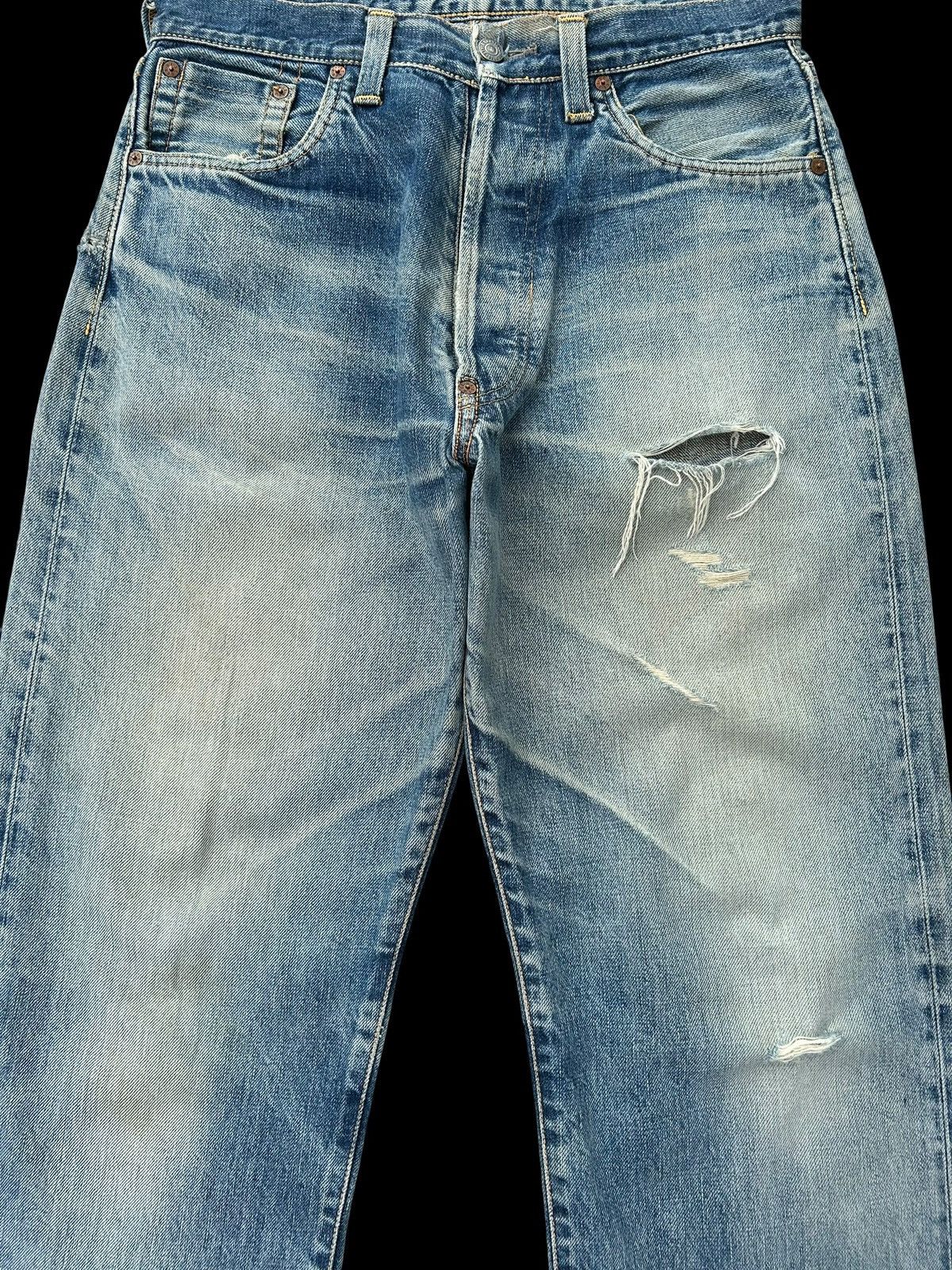 Kapital Vintage Evis Selvedge Distressed Denim Jeans Size US 32 / EU 48 - 4 Thumbnail