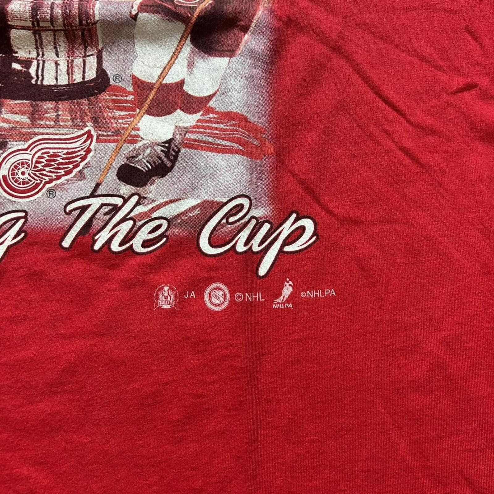 NHL Vintage 90’s Detroit Red Wings Oversized fit t shirt Hockey Size US XXL / EU 58 / 5 - 4 Thumbnail