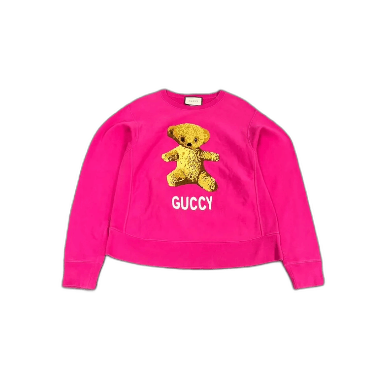 Gucci Gucci Teddy Bear Pink Sweater Pullover-2506 Size M / US 6-8 / IT 42-44 - 1 Thumbnail