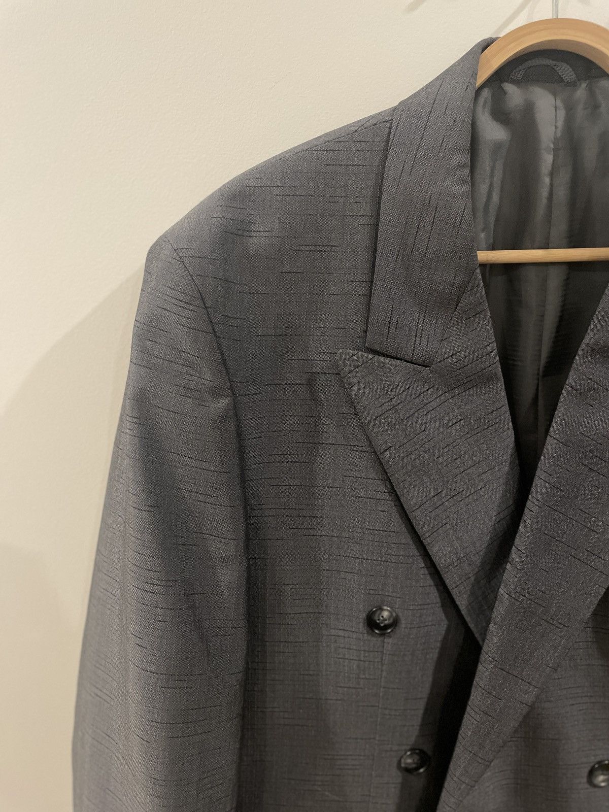 Vintage Rare vintage grey textured blazer Size 48R - 4 Thumbnail