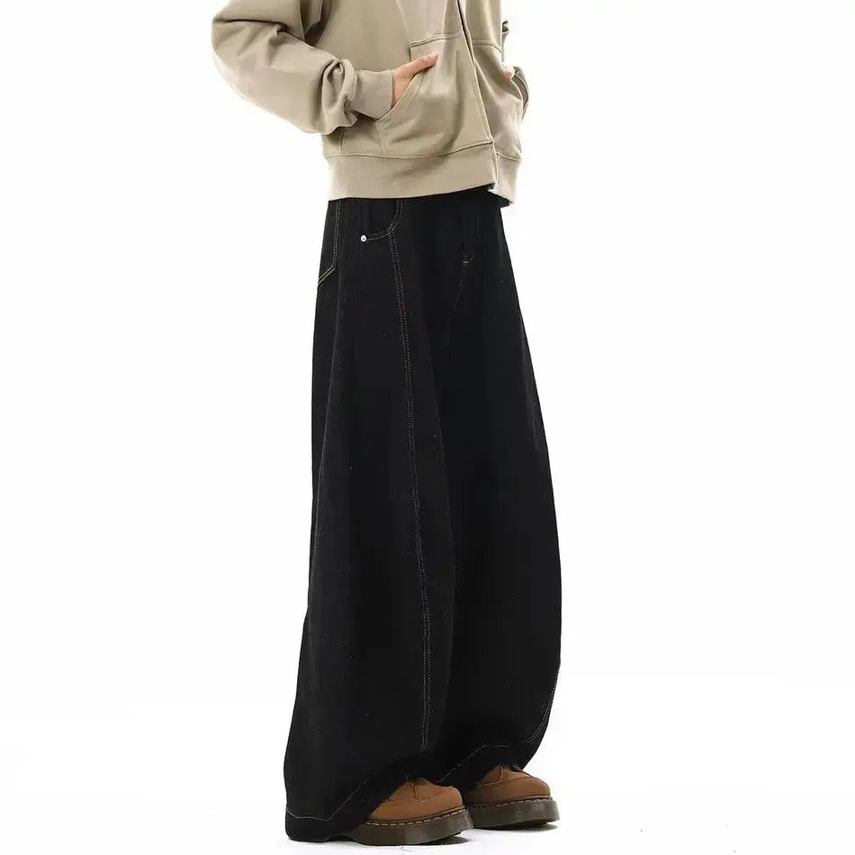 Japanese Brand Retro micro flared straight leg wide leg jeans Size US 32 / EU 48 - 4 Thumbnail