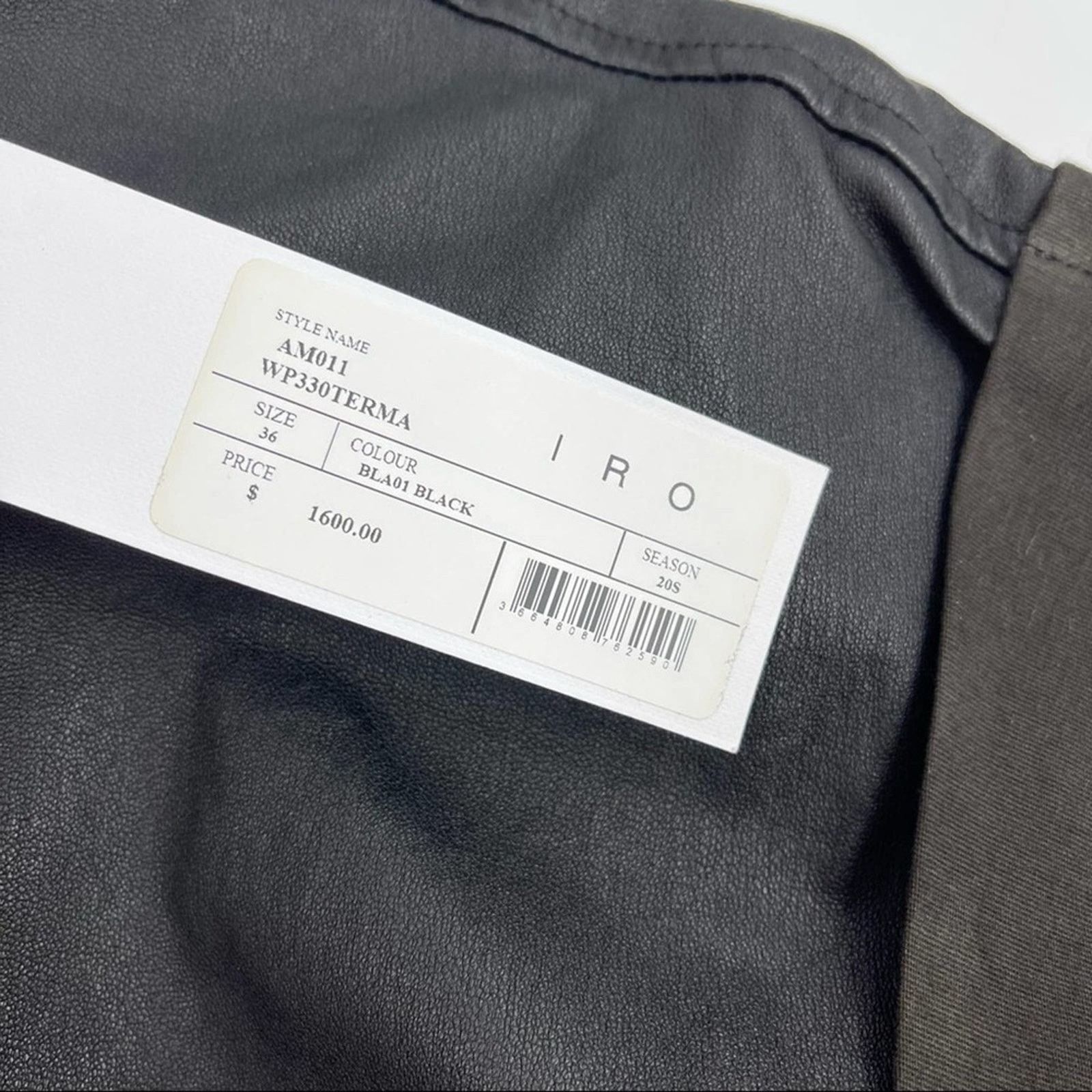 Iro IRO 100% Lamb Leather Oterma Dress Black Size 4 Size S / US 4 / IT 40 - 8 Thumbnail