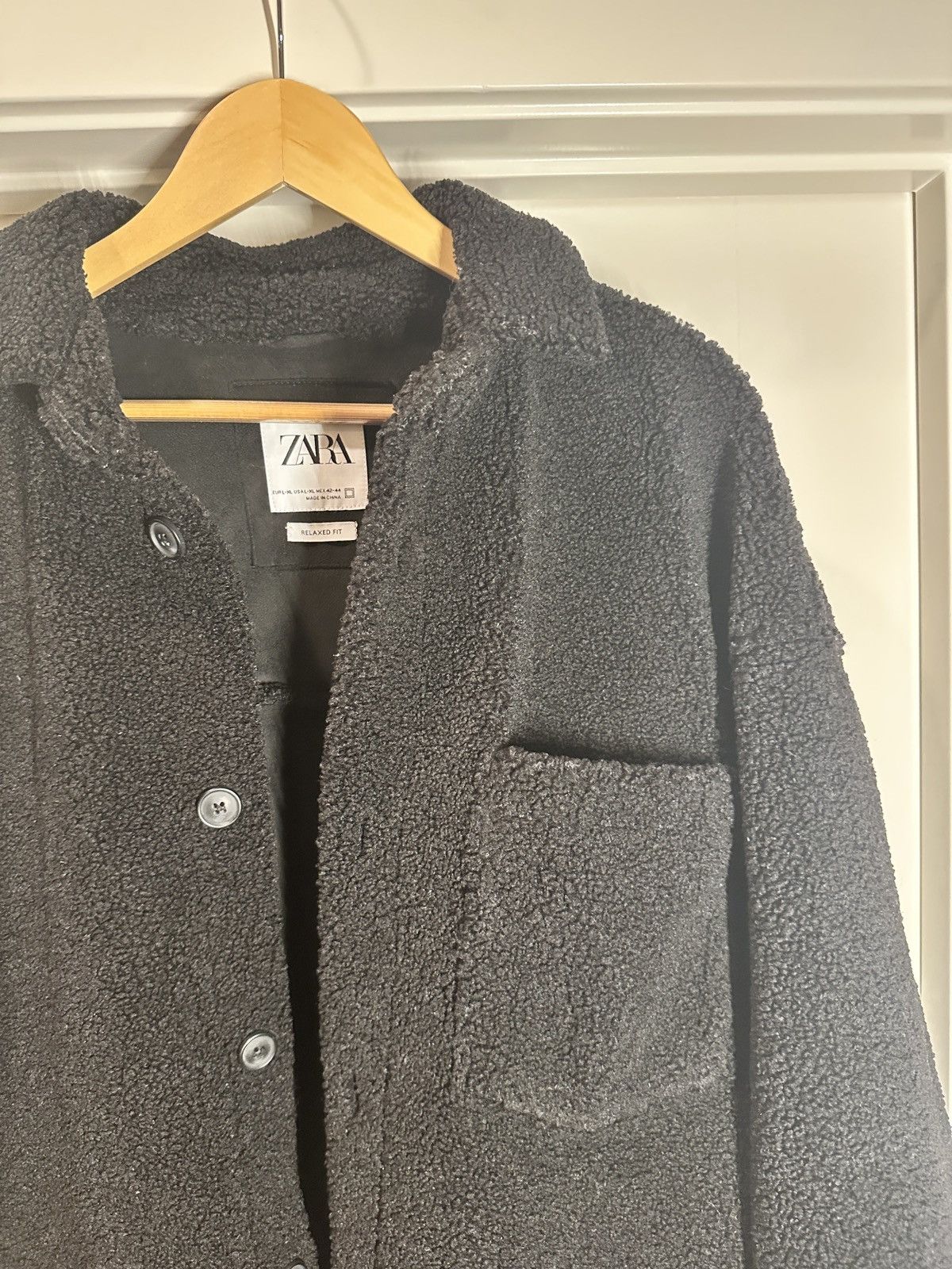 Zara Zara Fleece Button Up Jacket Size US XL / EU 56 / 4 - 2 Thumbnail
