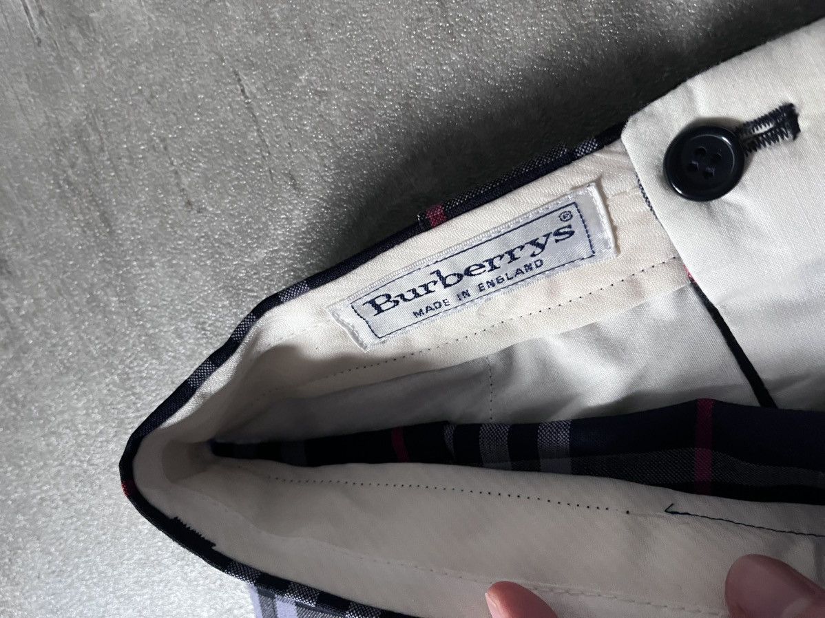 Burberry Burberrys Nova check wool pants navy Size US 32 / EU 48 - 10 Thumbnail