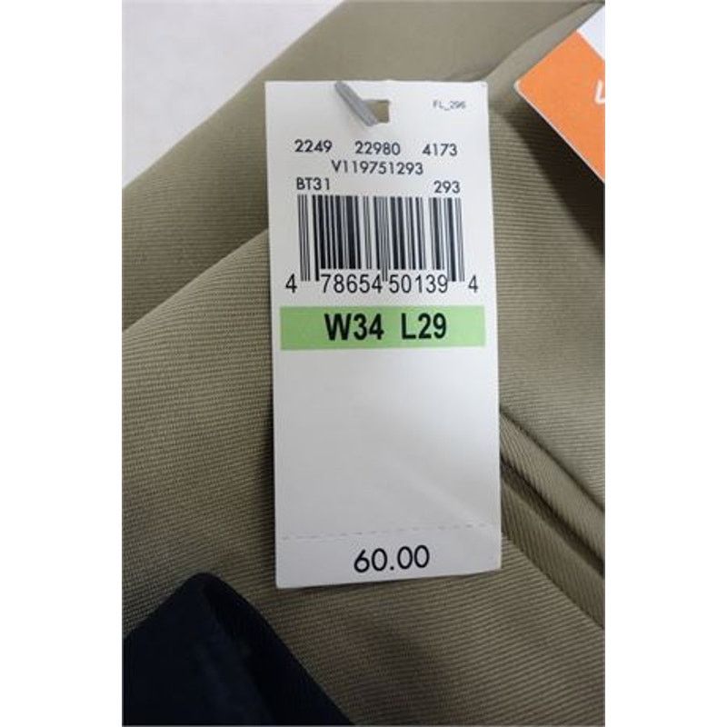 Van Heusen NWT- 3-Pair Mens Slim VanHeusen Slacks S34 Size US 34 / EU 50 - 9 Thumbnail