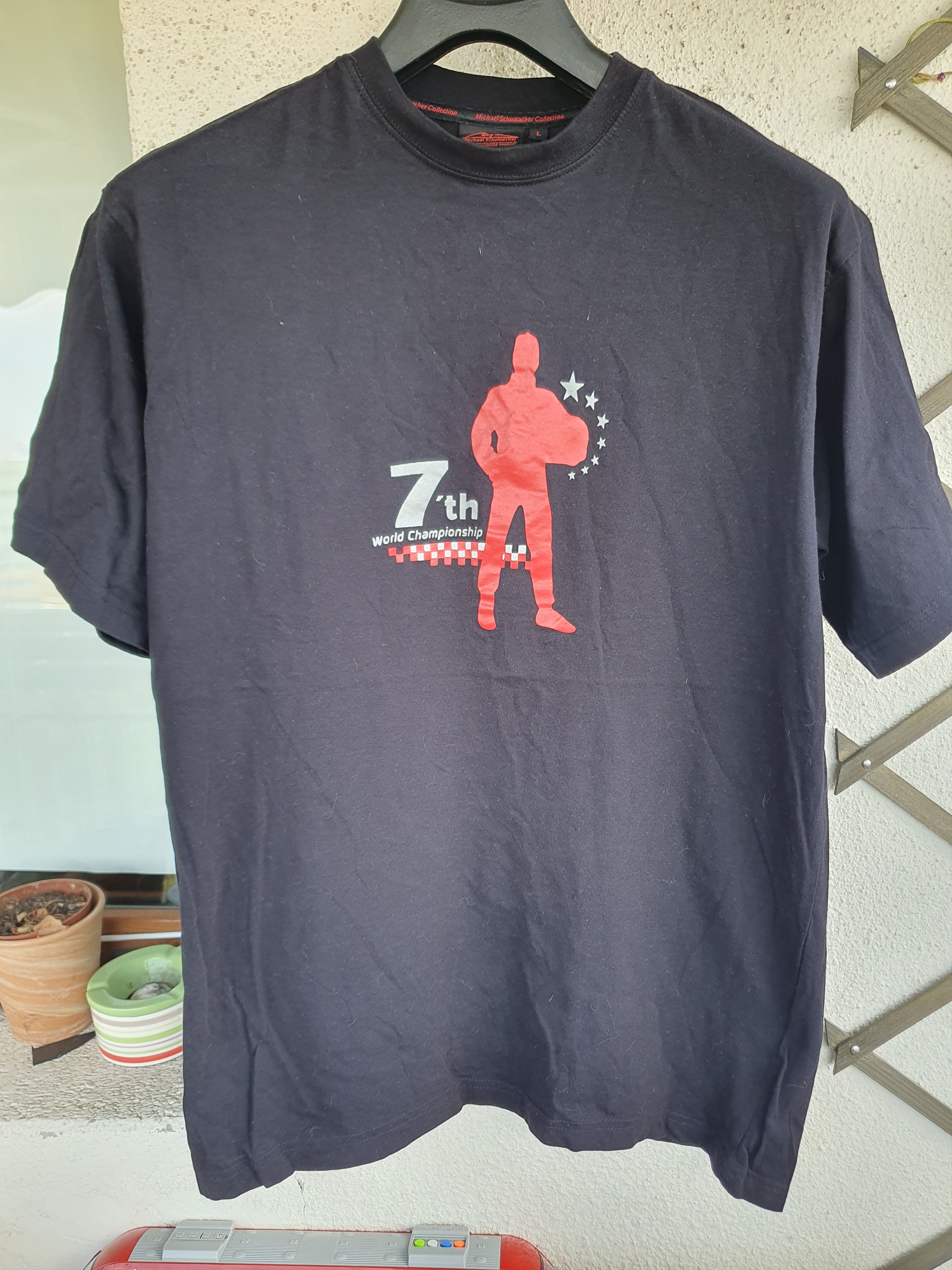 Vintage Michael Schumacher 7 'th World Championship MSM Vtg t-shirt Size US L / EU 52-54 / 3 - 1 Thumbnail