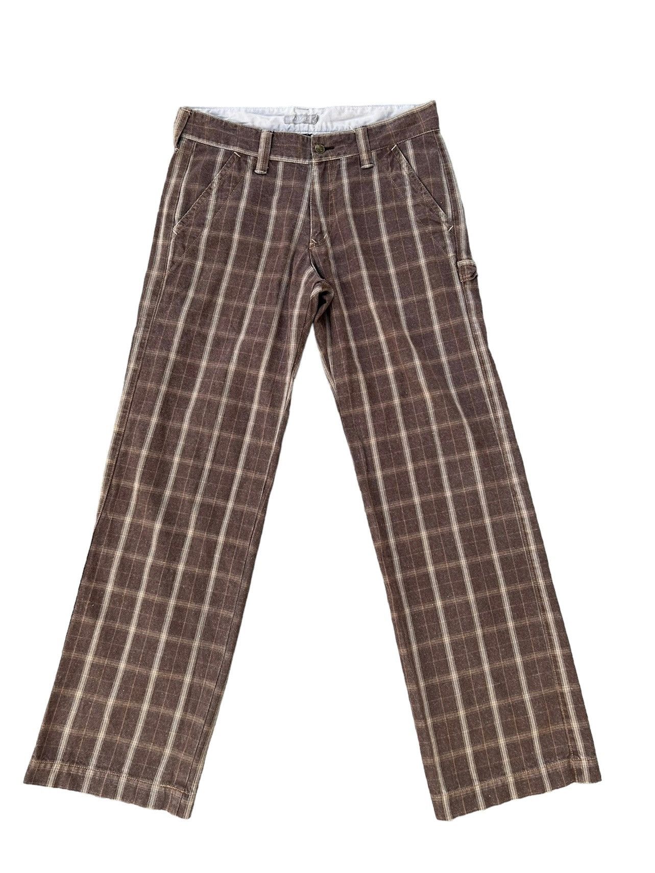 Japanese Brand Vintage Hiromichi Nakano Japan Checkered Work Pant Size US 32 / EU 48 - 1 Thumbnail
