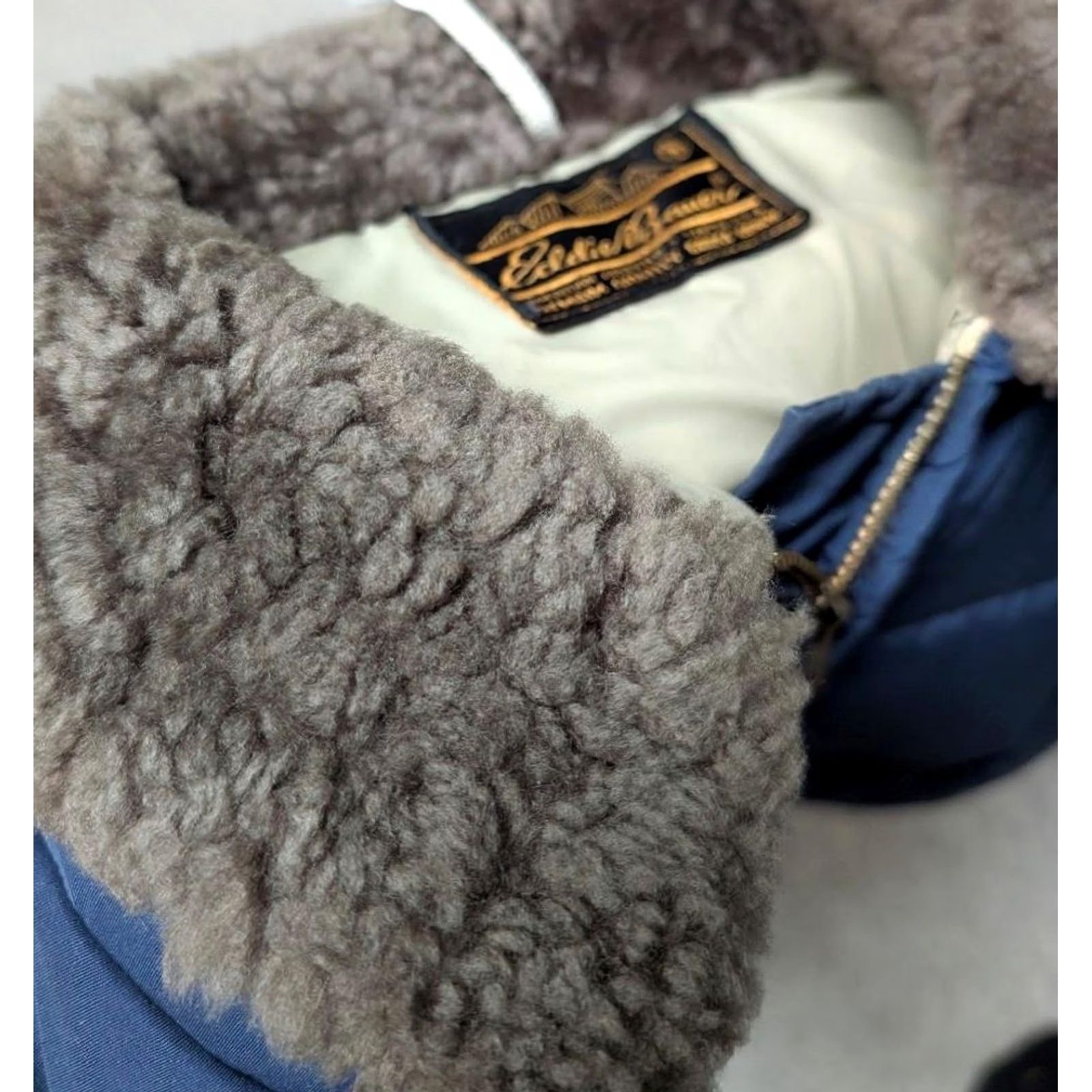 Eddie Bauer VINTAGE Eddie Bauer Women Coat Mouton Down Yukon S Blue Goose Down Puffer Jacket Grid 1970's - Womens, XS? Size S / US 4 / IT 40 - 5 Thumbnail