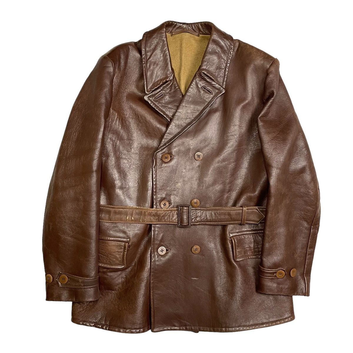 Vintage 1940s Swedish Goatskin Jacket - Large Size US L / EU 52-54 / 3 - 1 Thumbnail