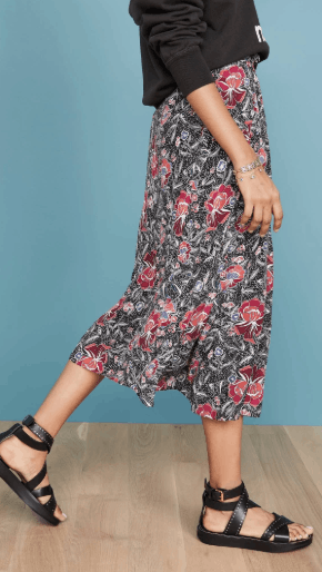 Isabel Marant Etoile Etoile Isabel Marant Yeba Floral Black Skirt Size 25" / US 0 / IT 36 - 8 Thumbnail