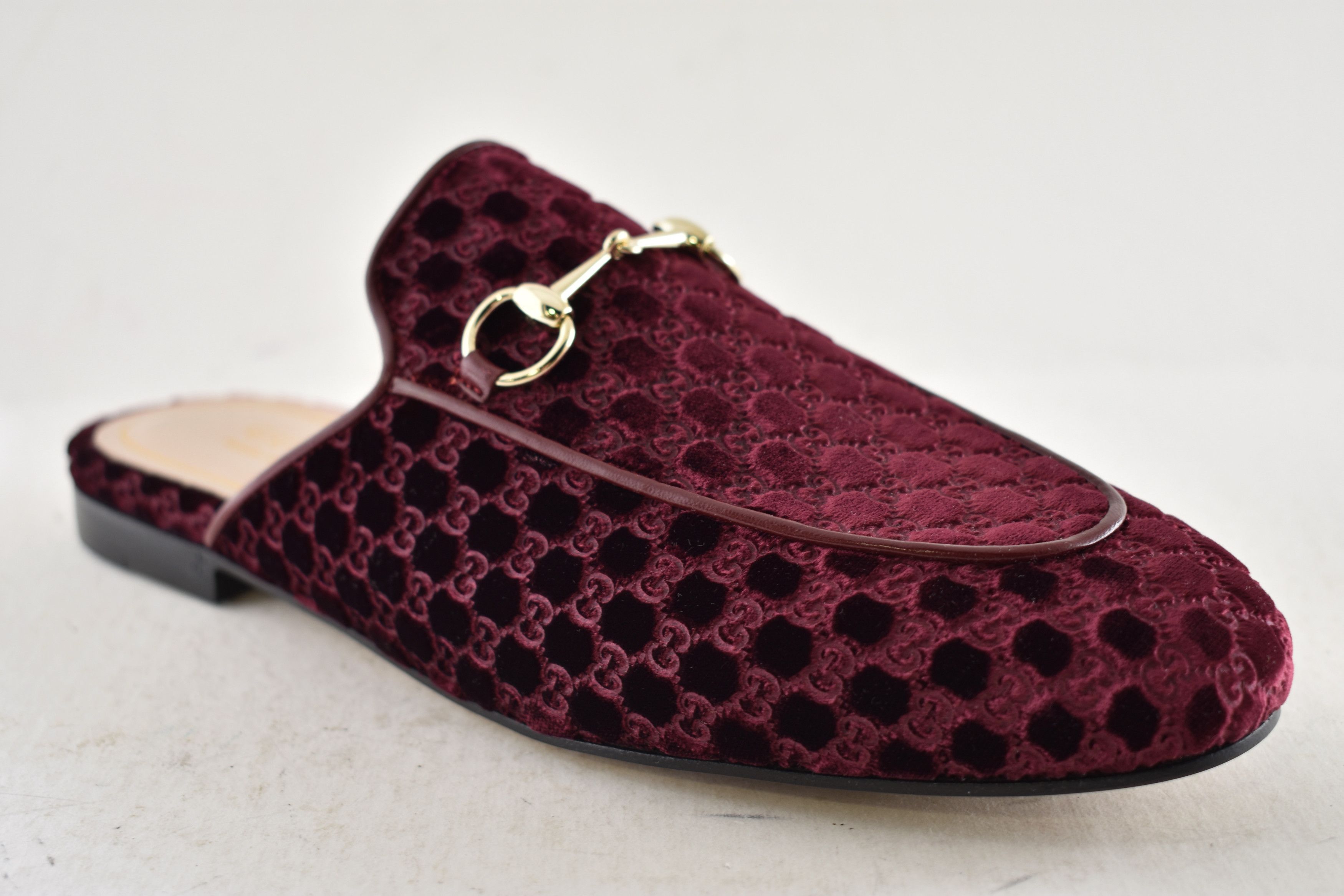Gucci Gucci Princetown Velvet GG Logo Slide Loafer Mule Flat 37 Size US 7 / IT 37 - 6 Thumbnail