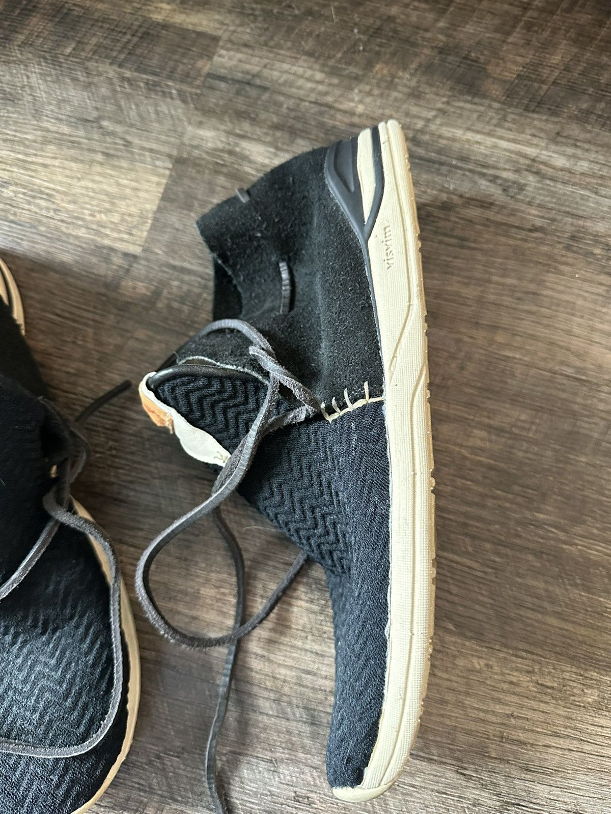 Visvim Visvim Huron Mesh Moc Folk 10.5 Black Size US 10.5 / EU 43-44 - 5 Thumbnail