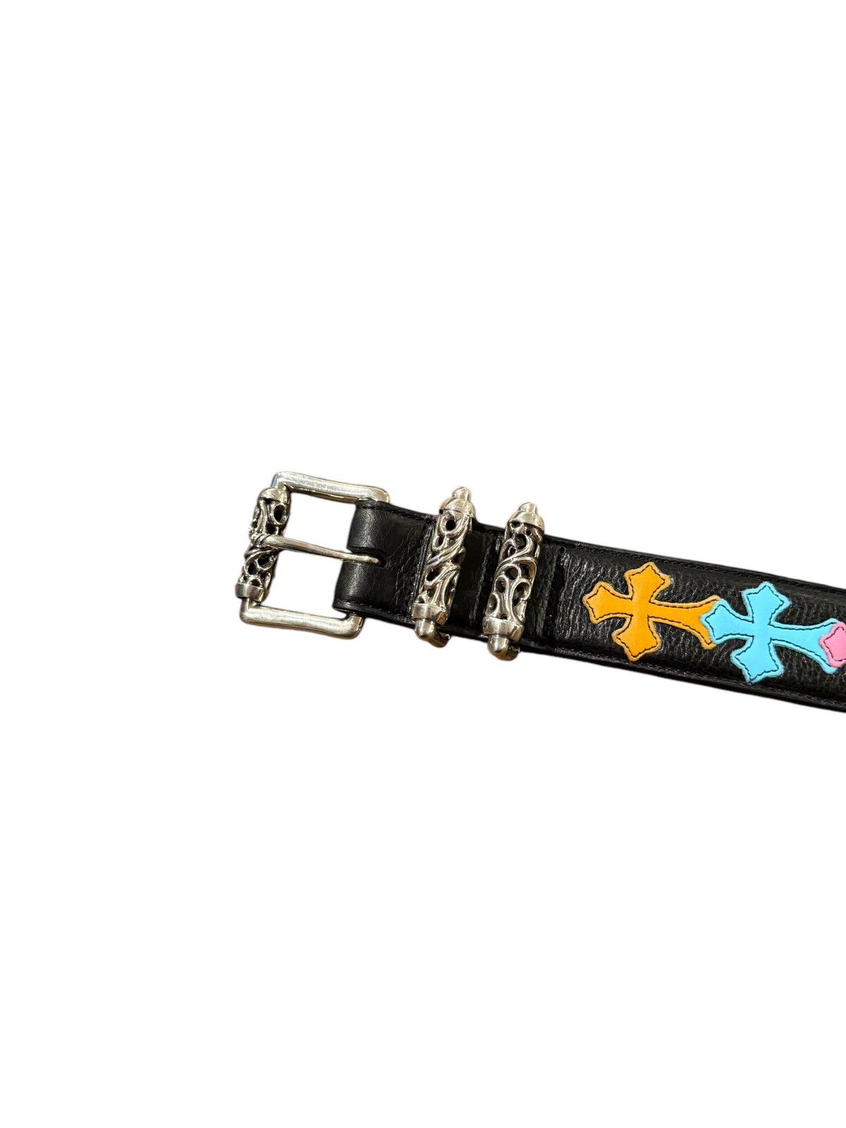 Chrome Hearts 1/1 Multi Color Cross Patch Roller Belt Size 34 - 5 Thumbnail