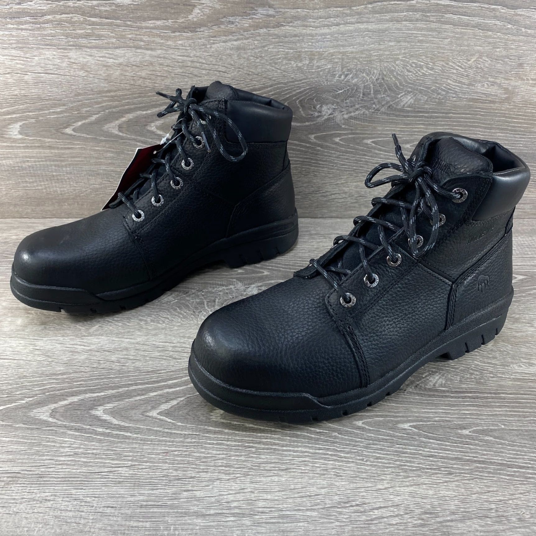 Vintage Wolverine NXT Mens 11.5 EW Boots Black Leather Lace Up Work Safety Steel Toe NEW - Work Boots - Wolverine NXT EW Leather Size US 11 / EU 44 - 6 Thumbnail