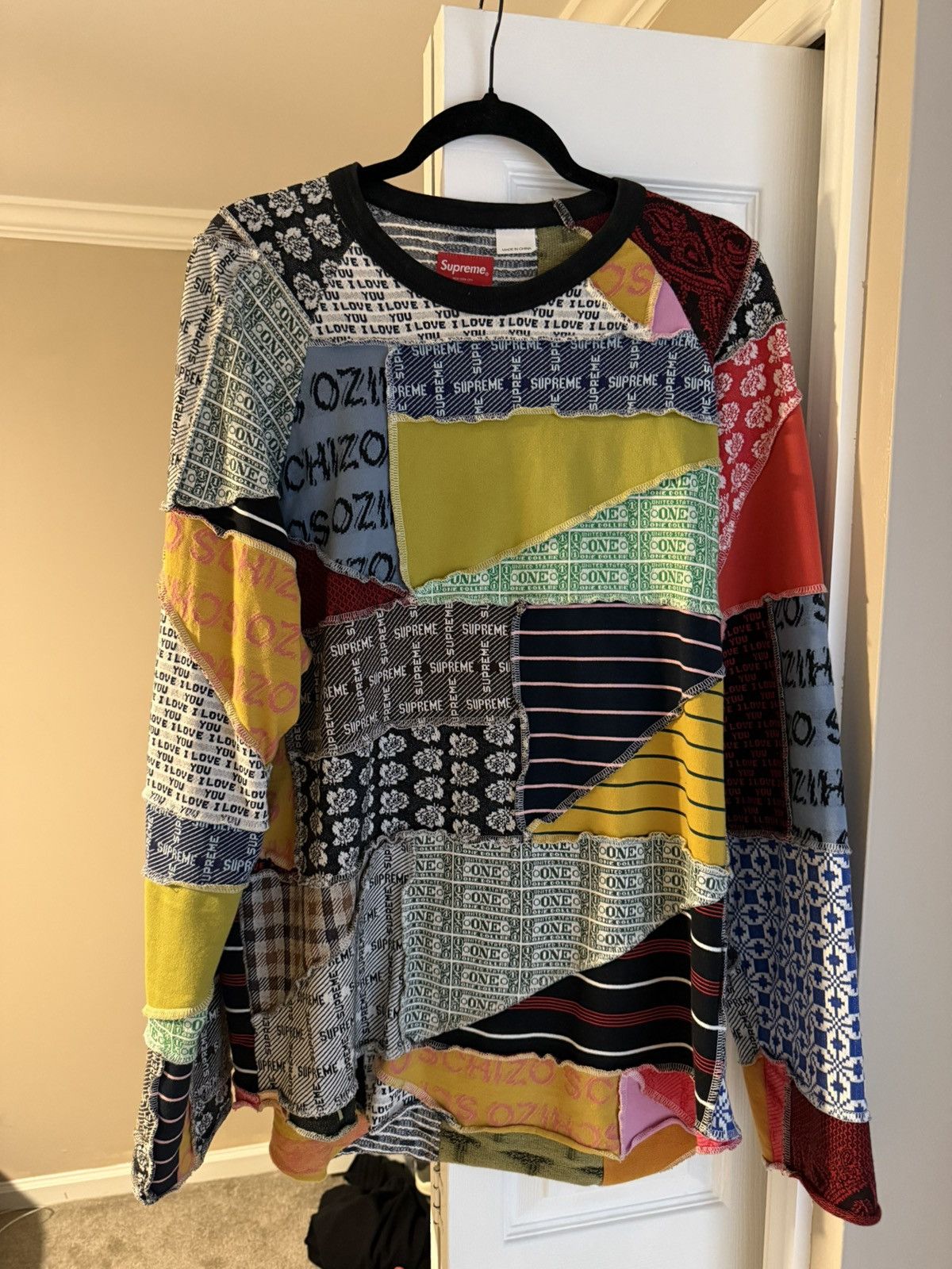 Supreme Supreme Patchwork Jacquard L/S Top SS23 Size US M / EU 48-50 / 2 - 1 Thumbnail