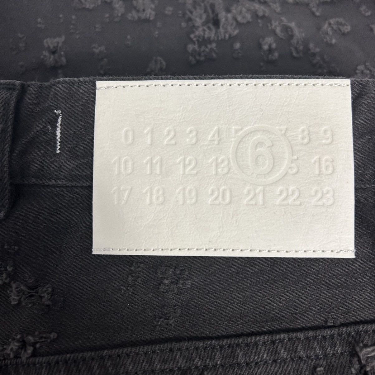 Maison Margiela New MM6 Maison Margiela Distressed Wide Leg Straight Jeans Size US 31 - 3 Thumbnail