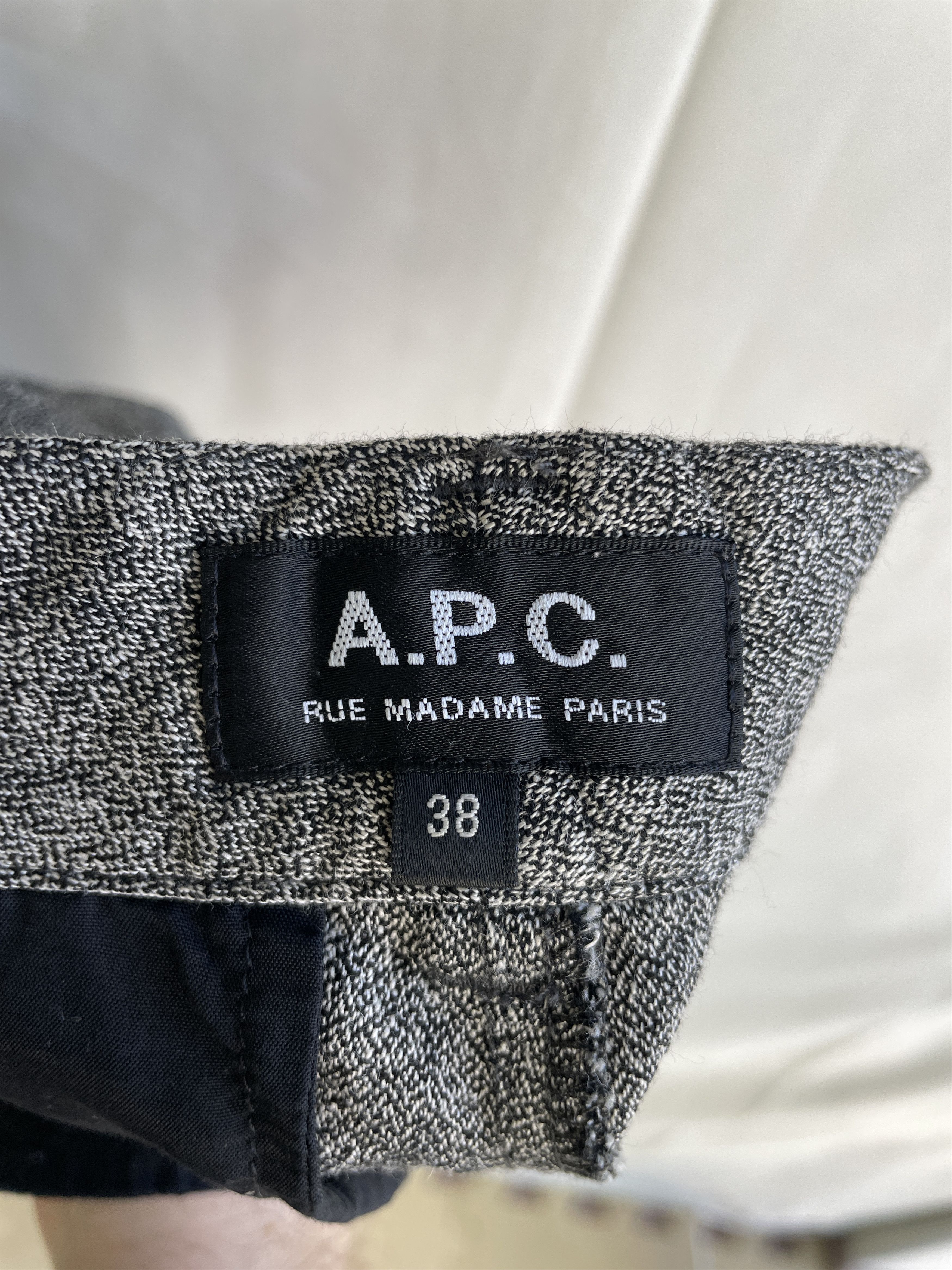 A.P.C. A.P.C. Womens Melange Viscose Linen Tapered Pleated Trousers Size 26" / US 2 / IT 38 - 9 Thumbnail